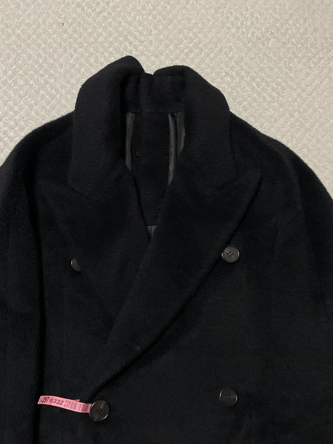 [M] SYSTEM 시스템옴므 오버사이즈 양모 알파카 더블 코트 상품이미지6