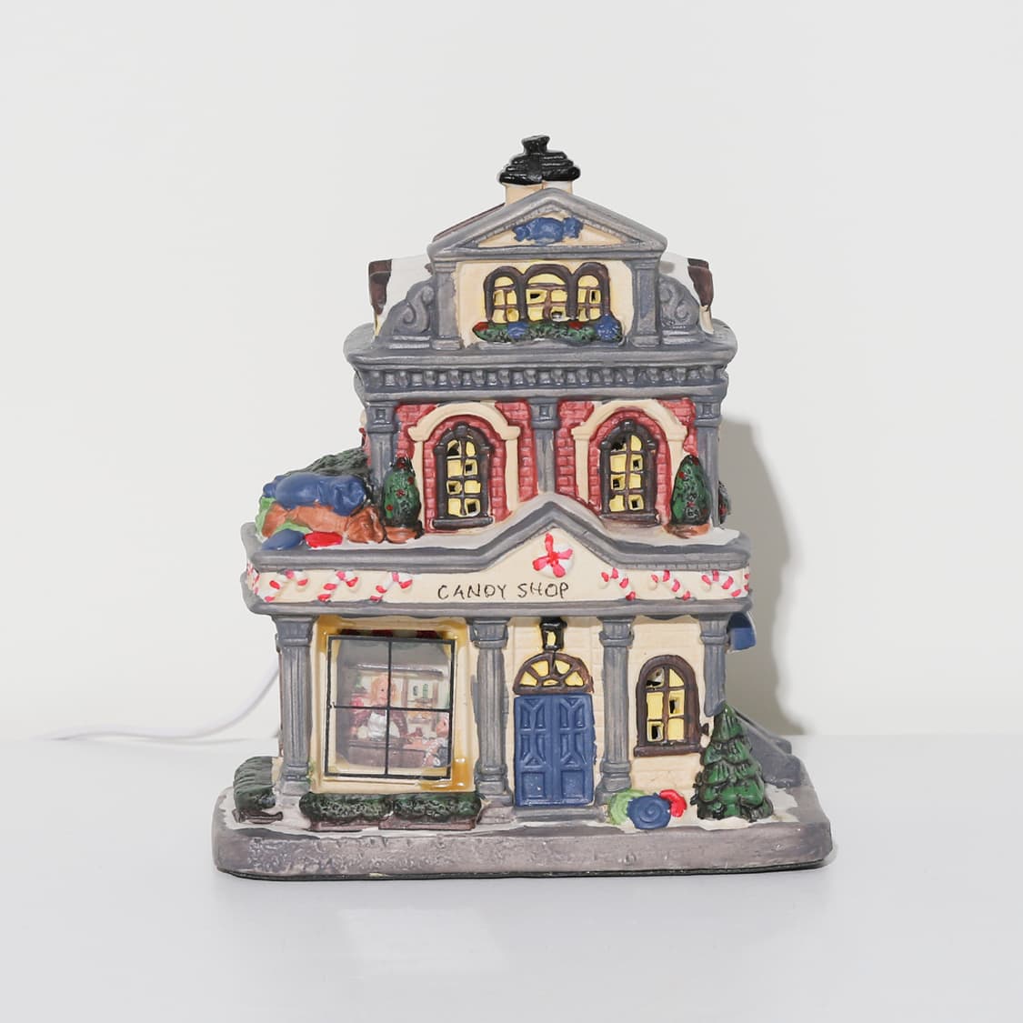 Vintage Holliday Collection Porcelain Candy Shop Lamp - SLOWBOWLS 상품이미지2