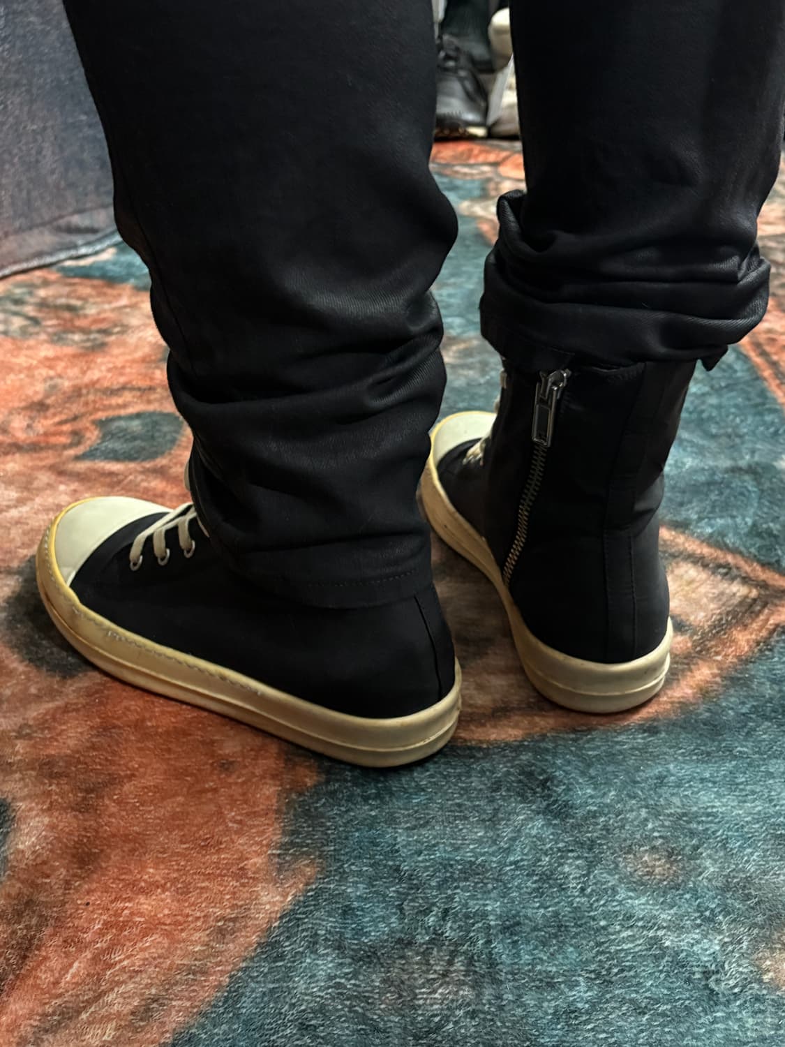 TTF✳️릭오웬스 라몬즈 하이 스니커즈 상품이미지5