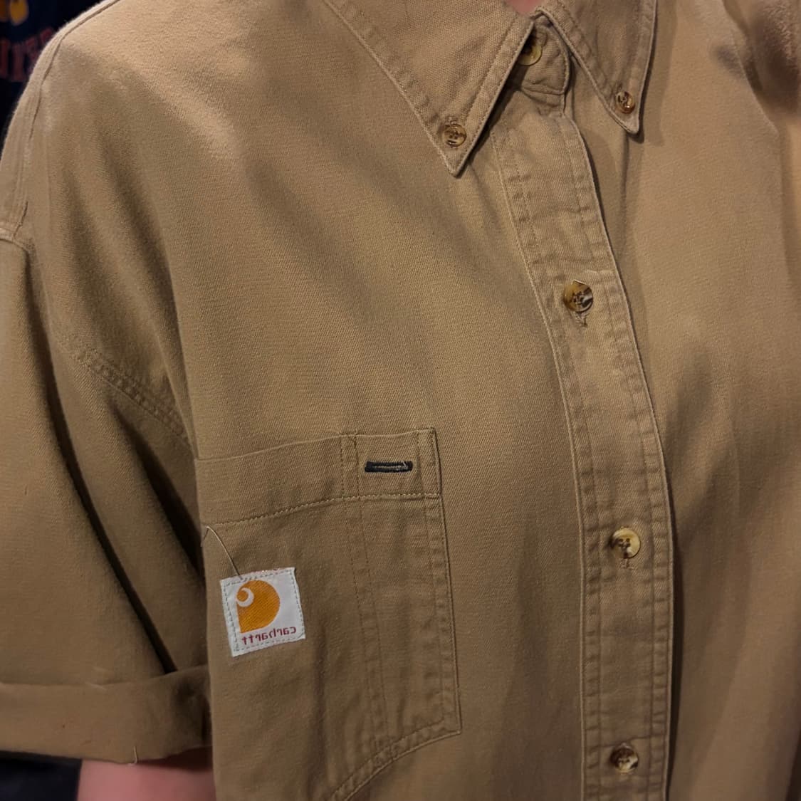 [IM]  Carhartt 칼하트 반팔 셔츠 베이지 상품이미지4