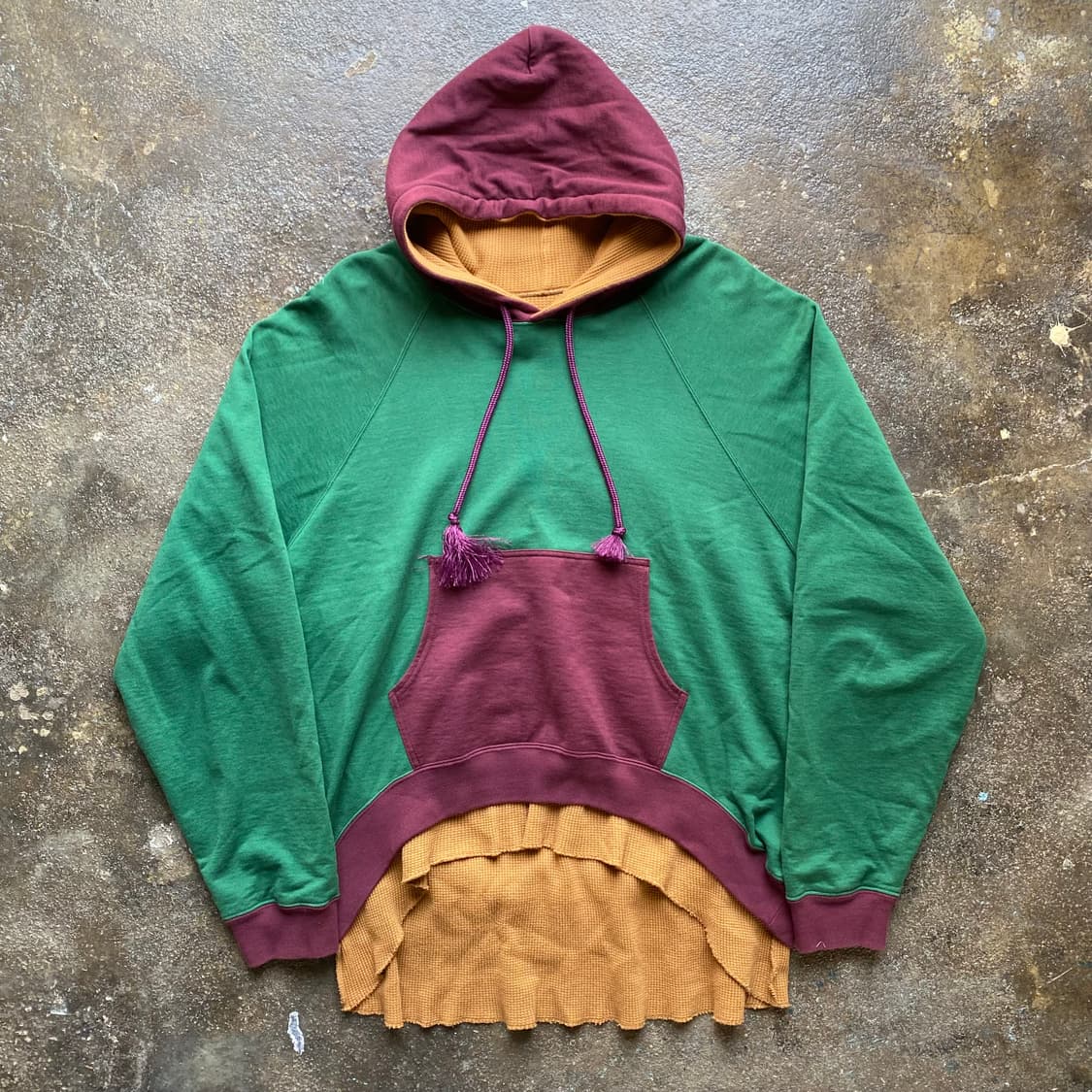 (L) 사스콰치패브릭스 배색 후드티 상품이미지1