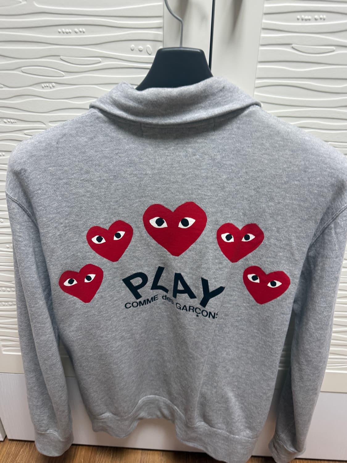 꼼데가르송 그레이 트랙탑 져지 M 상품이미지3