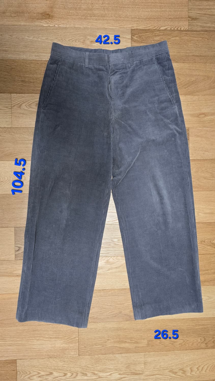 COS 코스 코듀로이 와이드 팬츠 그레이 52 상품이미지2