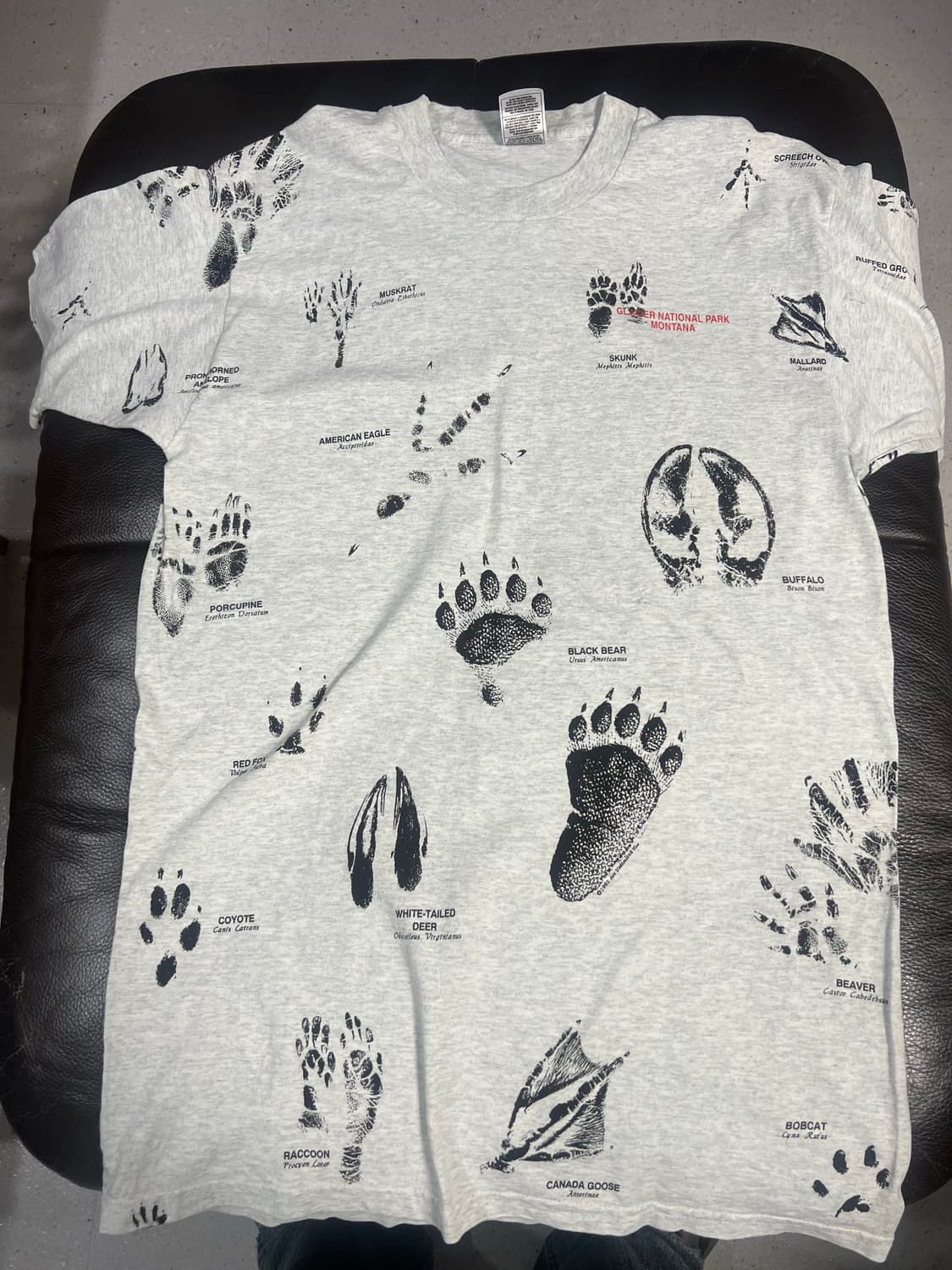 Usa 풀룻룸 국립공원발자국 티 상품이미지1