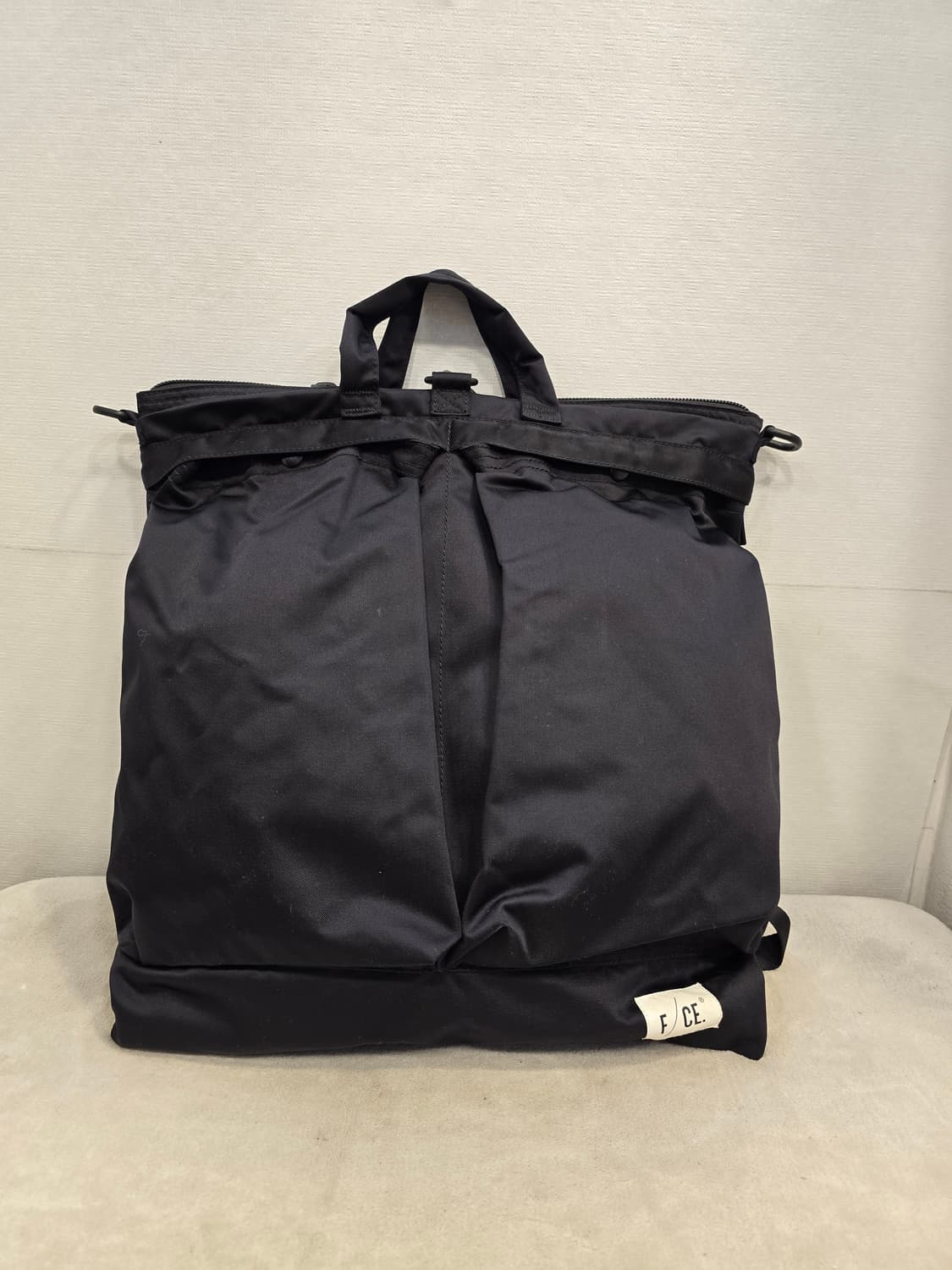 에프씨이 F/CE 사틴 3WAY 헬멧백 블랙 백팩 토트백 상품이미지1