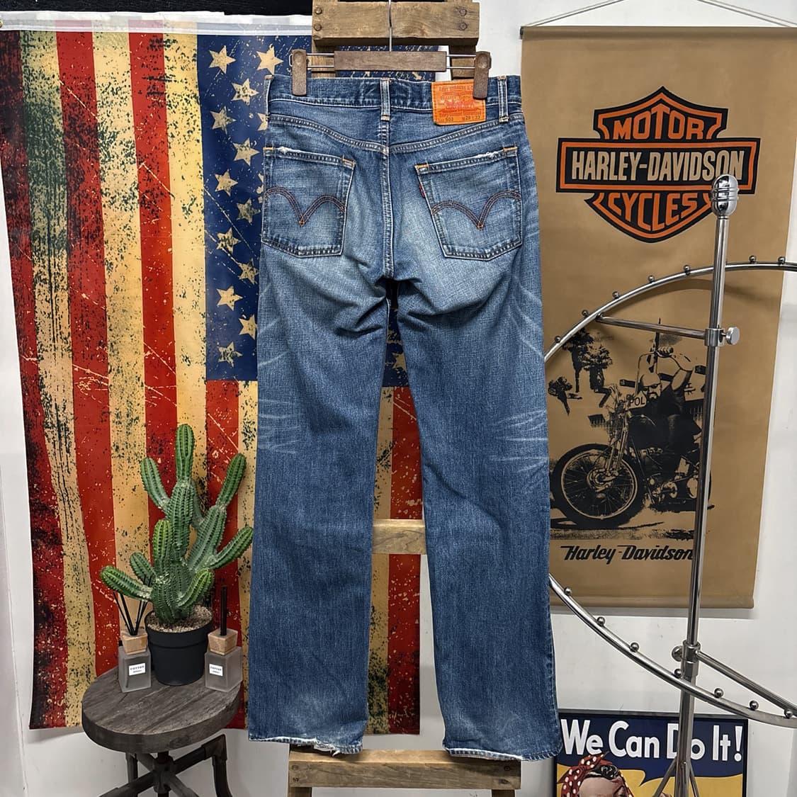 00s 리바이스 클래식 503 오렌지스티치 워싱 데님팬츠 N1193   상품이미지2