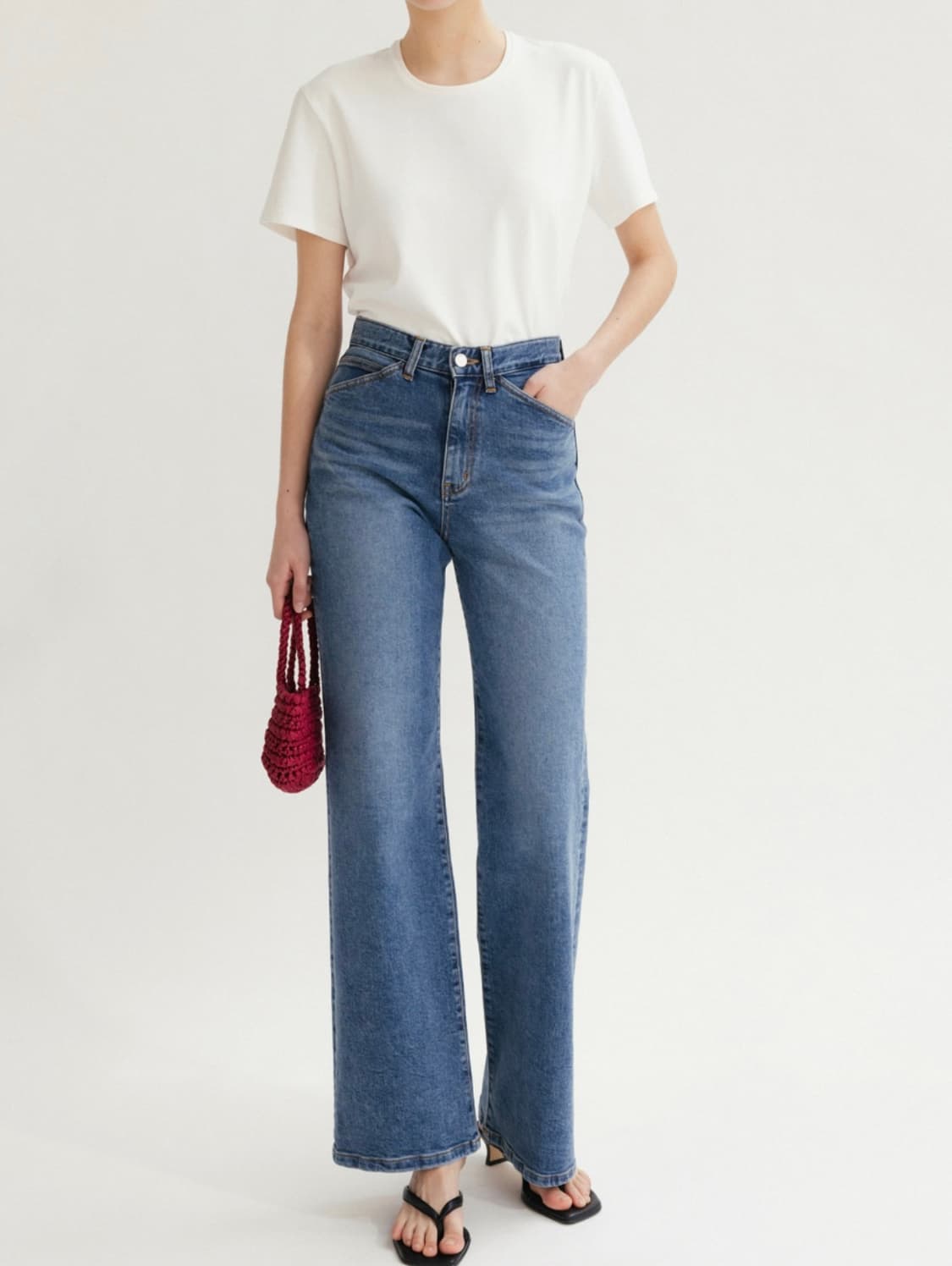 시에 sie 헤더코튼 스트레이트진(Xs,long) 상품이미지3