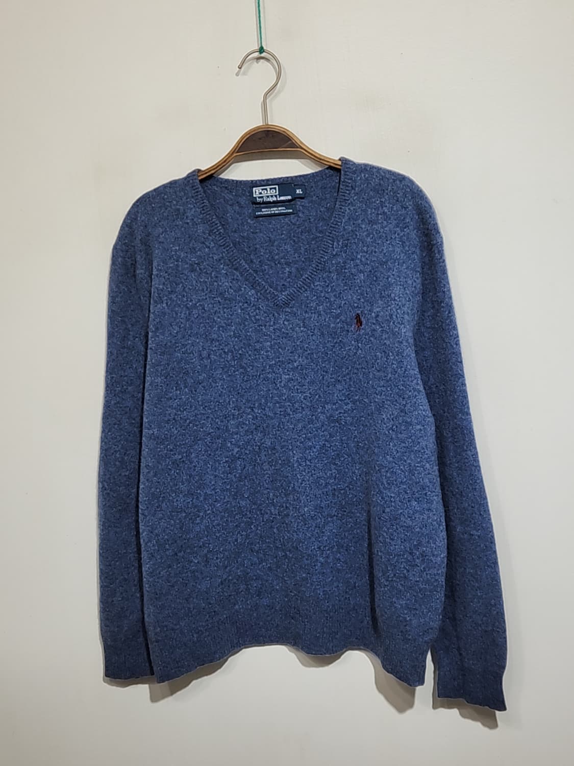 (L) 랄프로렌 폴로 램스울 니트 브이넥 스웨터 캐주얼  상품이미지1