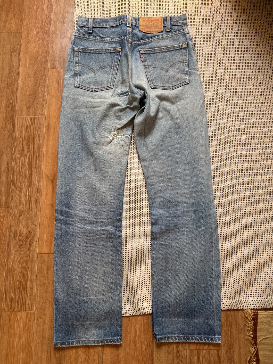 리바이스 505 보로 디스 데님팬츠 상품이미지6