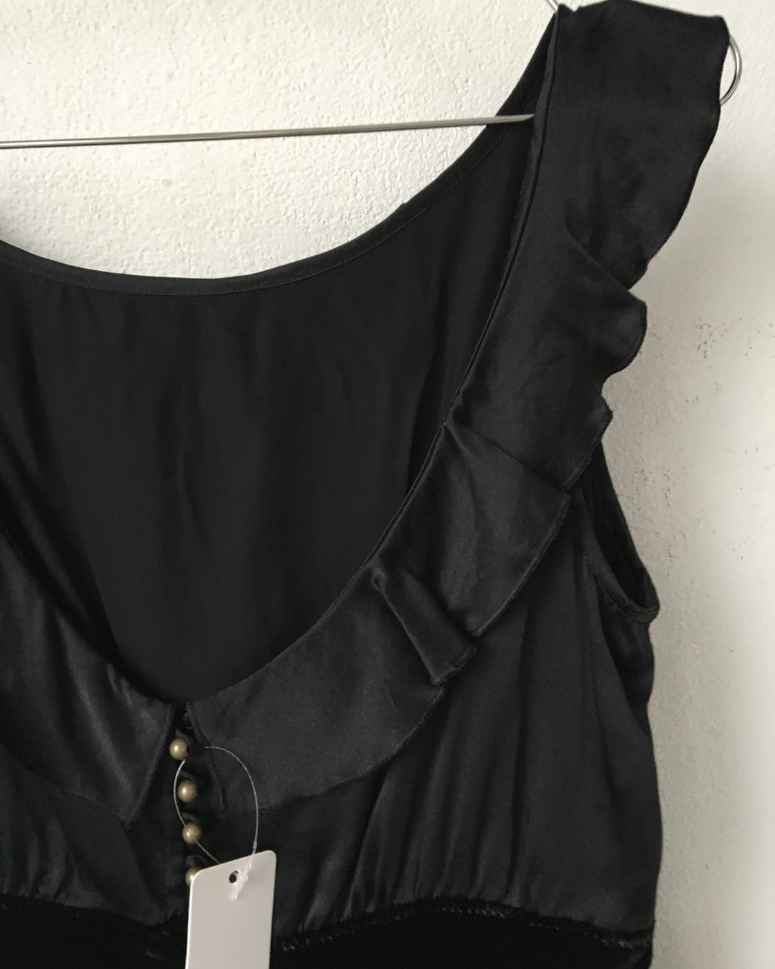 Velvet line button point frill glossy sl 상품이미지6