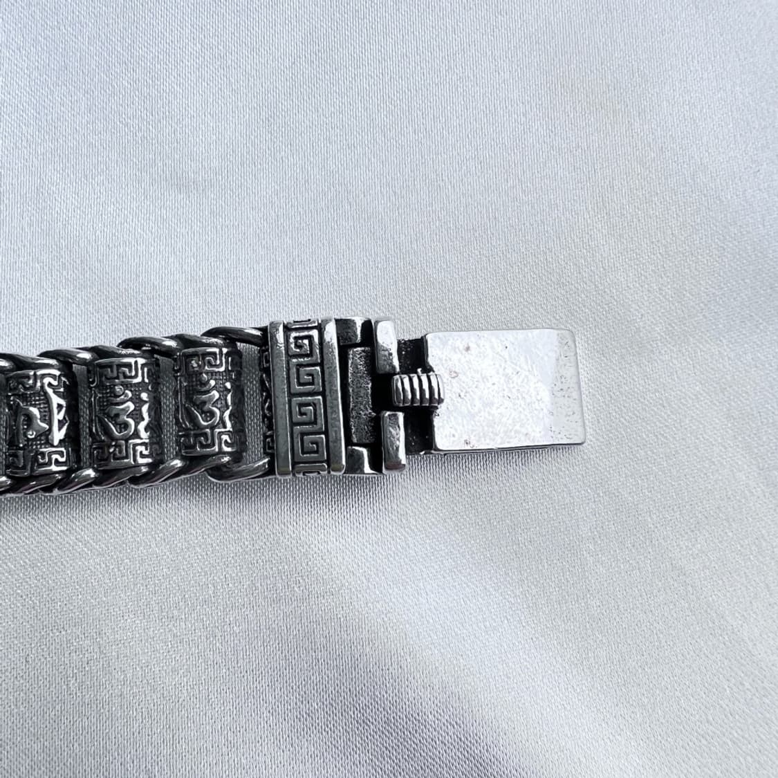 신주 은도금 만트라 팔찌 상품이미지8