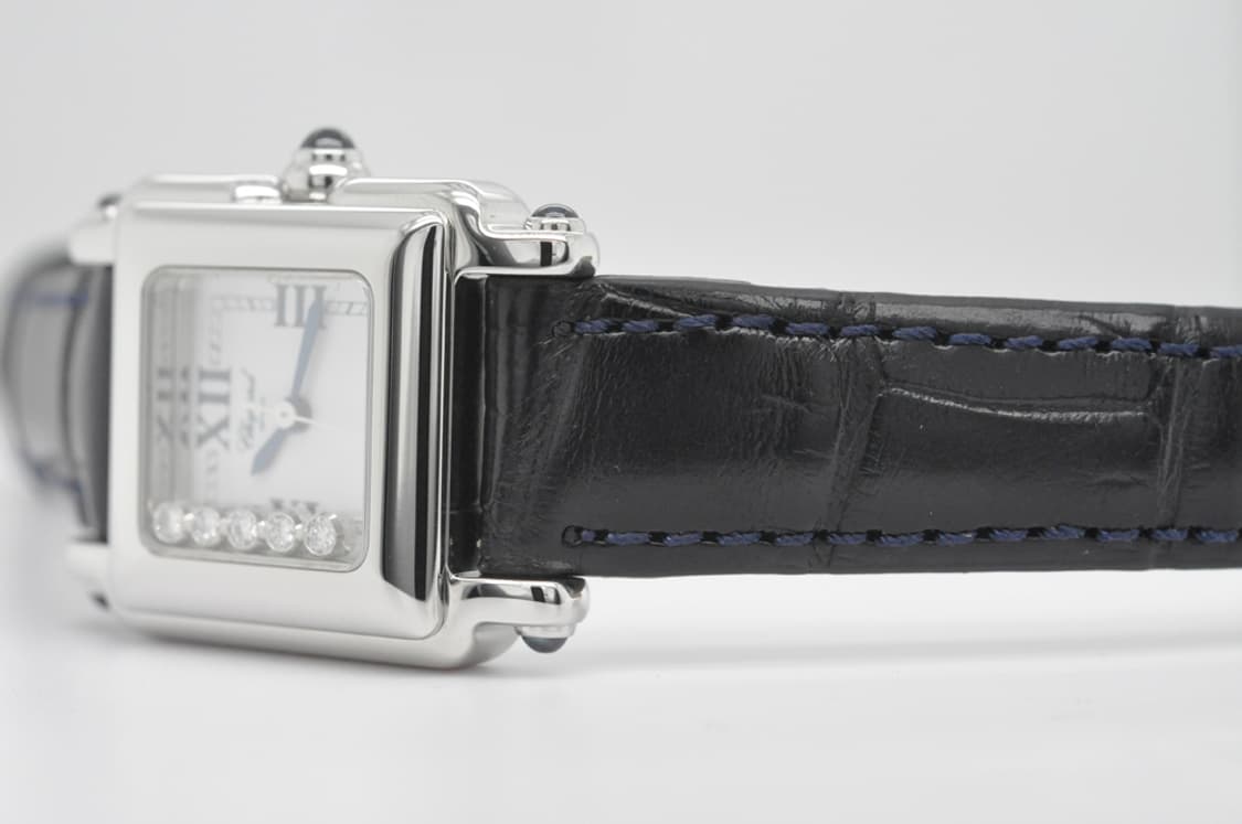 쇼파드 해피스포츠 무빙 다이아몬드 중고명품 손목시계 여성 천연악어가죽 상품이미지8