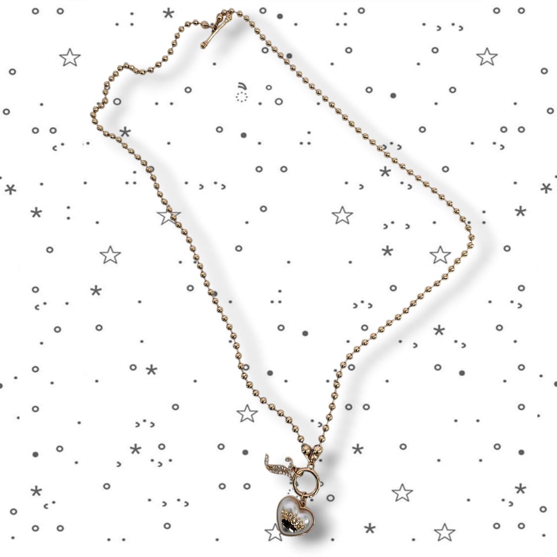 Juicy Couture 왕관 하트 화이트 목걸이 상품이미지2