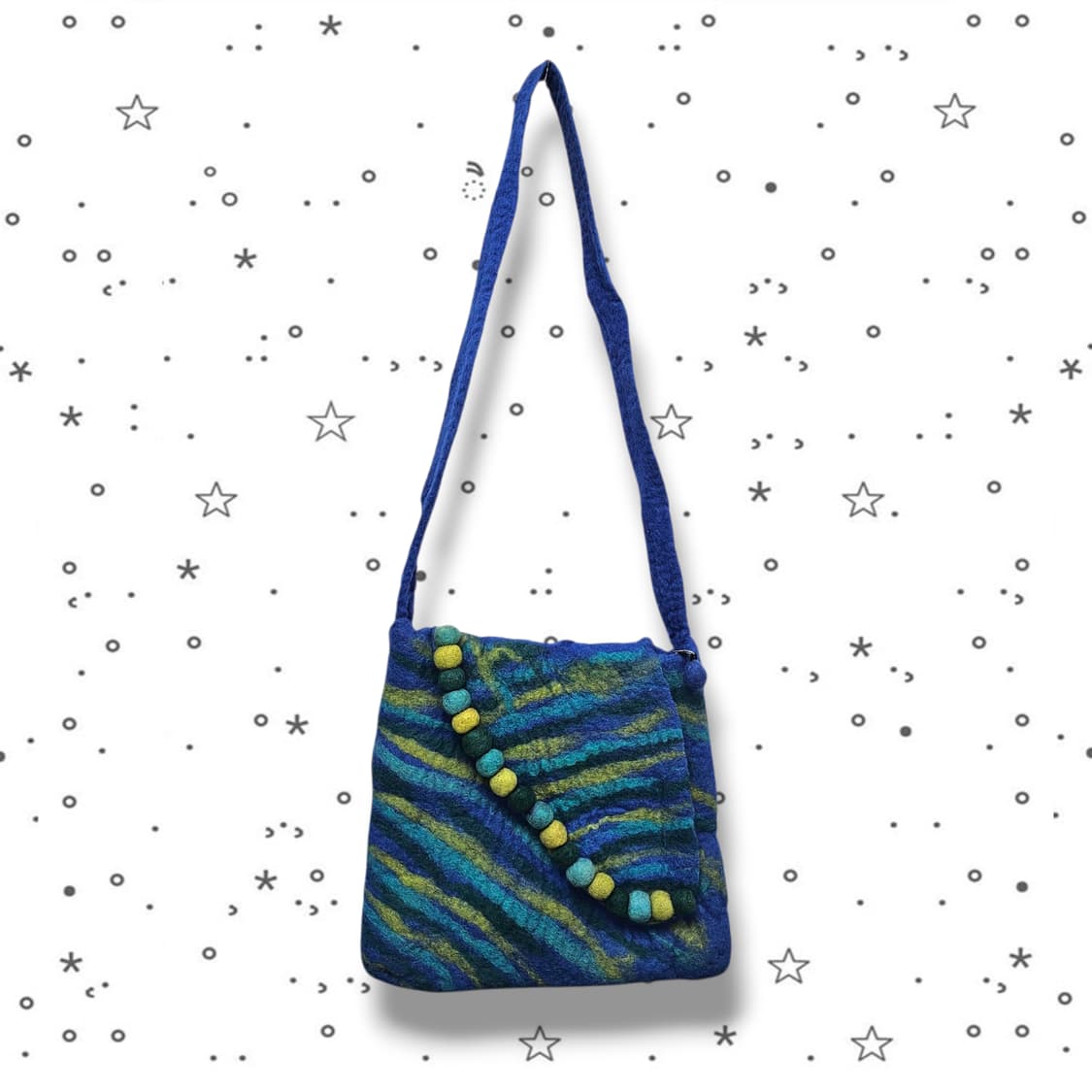 VTG 폼폼 펠트 크로스백 가방 상품이미지1