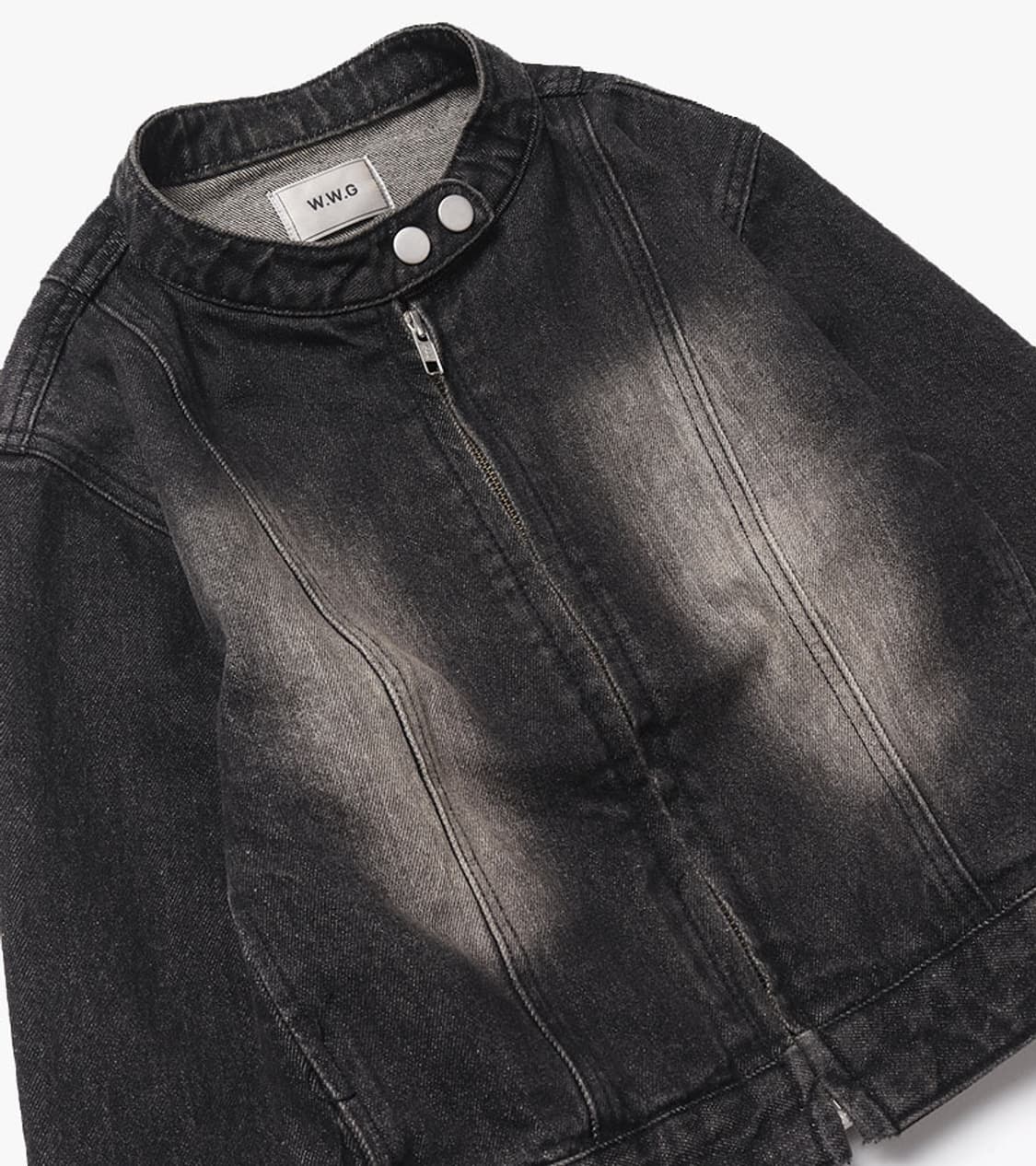 WHO’S WHO GALLEY - 23FW CROP BIKER JK 상품이미지6