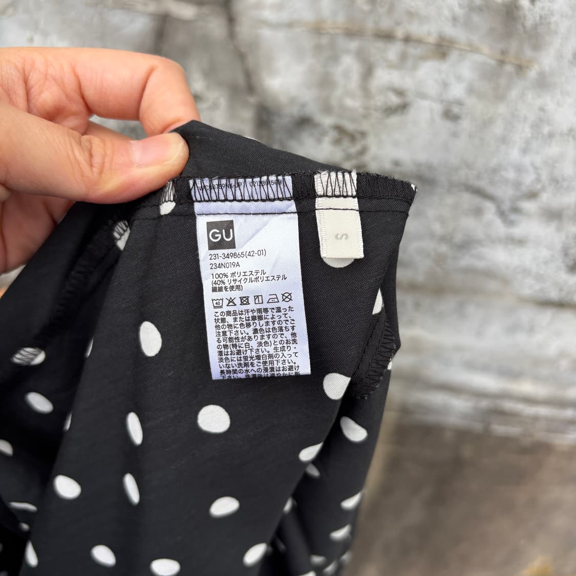 Vintage 유니클로 Gu 도트 땡땡이 빈티지 원피스 상품이미지4