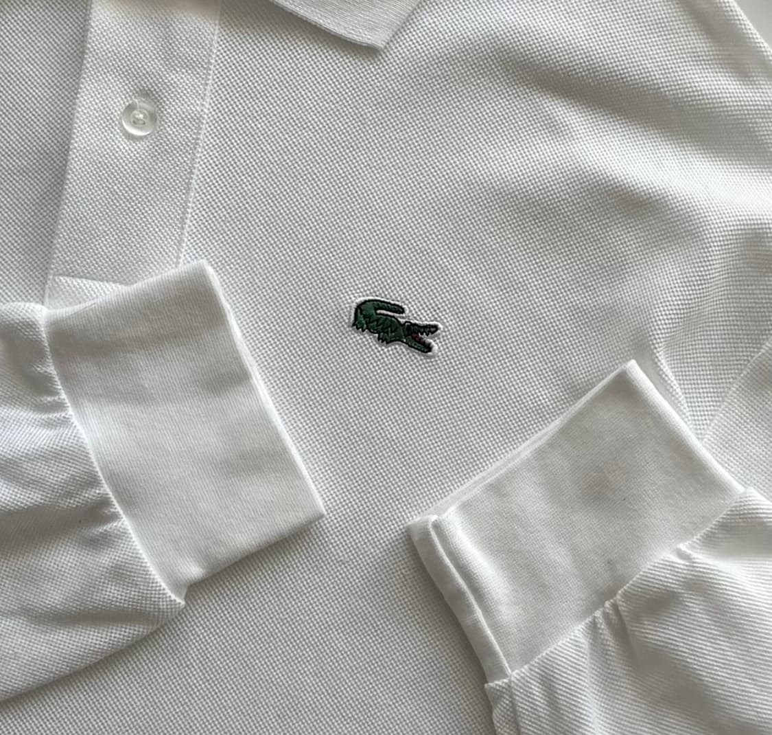 라코스테 화이트 카라티  상품이미지3