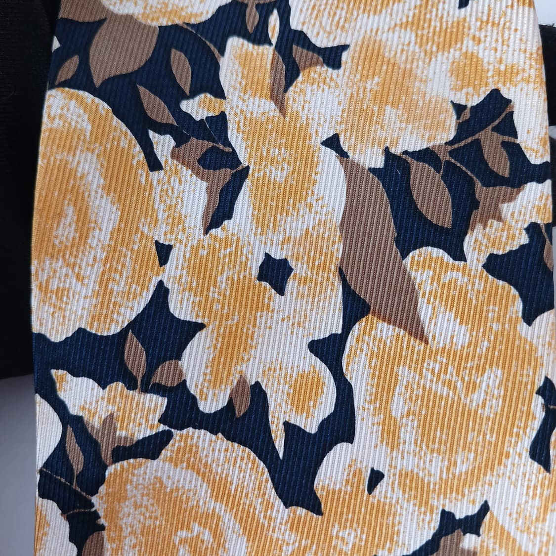 아쿠아스큐텀 실크 옐로우 플라워 넥타이 9.9cm A+등급 A19454
 상품이미지6