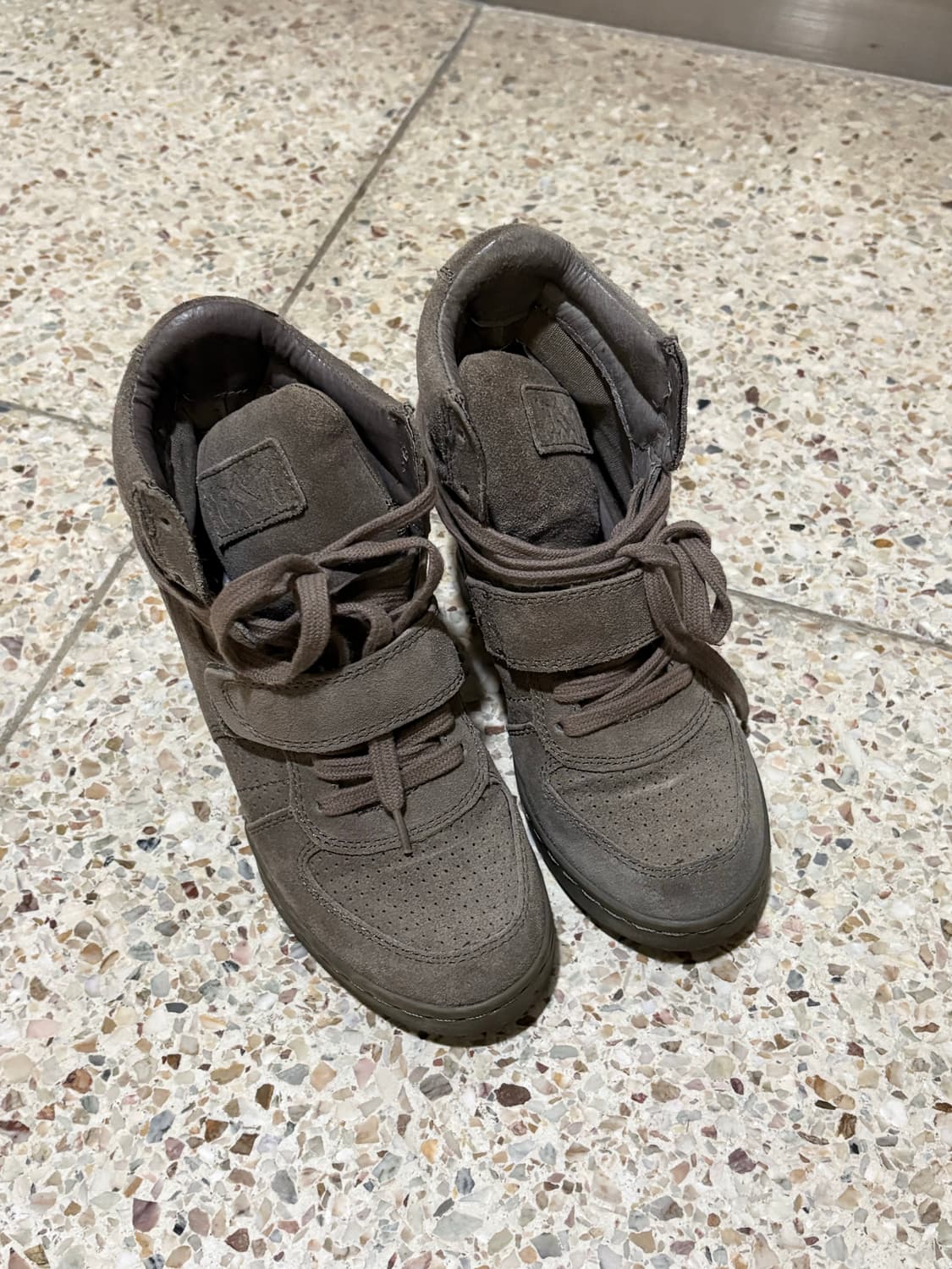 [36] Ash 보위 애쉬그레이 웨지힐 스니커즈 상품이미지3