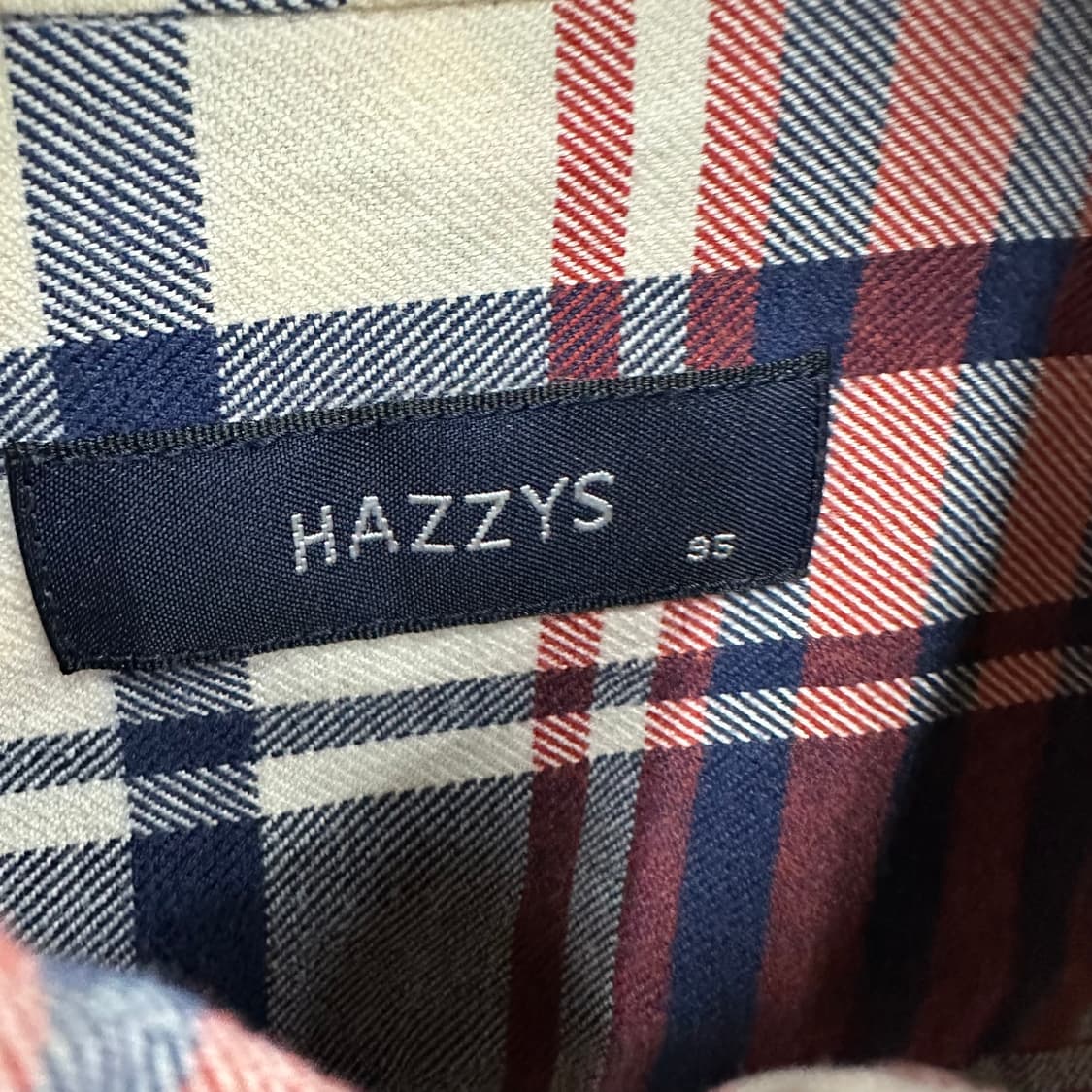 95 헤지스 남자 체크 코튼 셔츠 상품이미지3