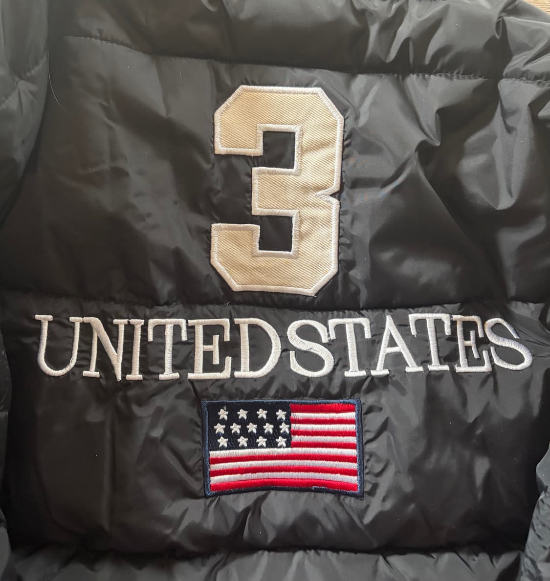 폴로 빅포니 성조기 패딩 블랙 상품이미지4