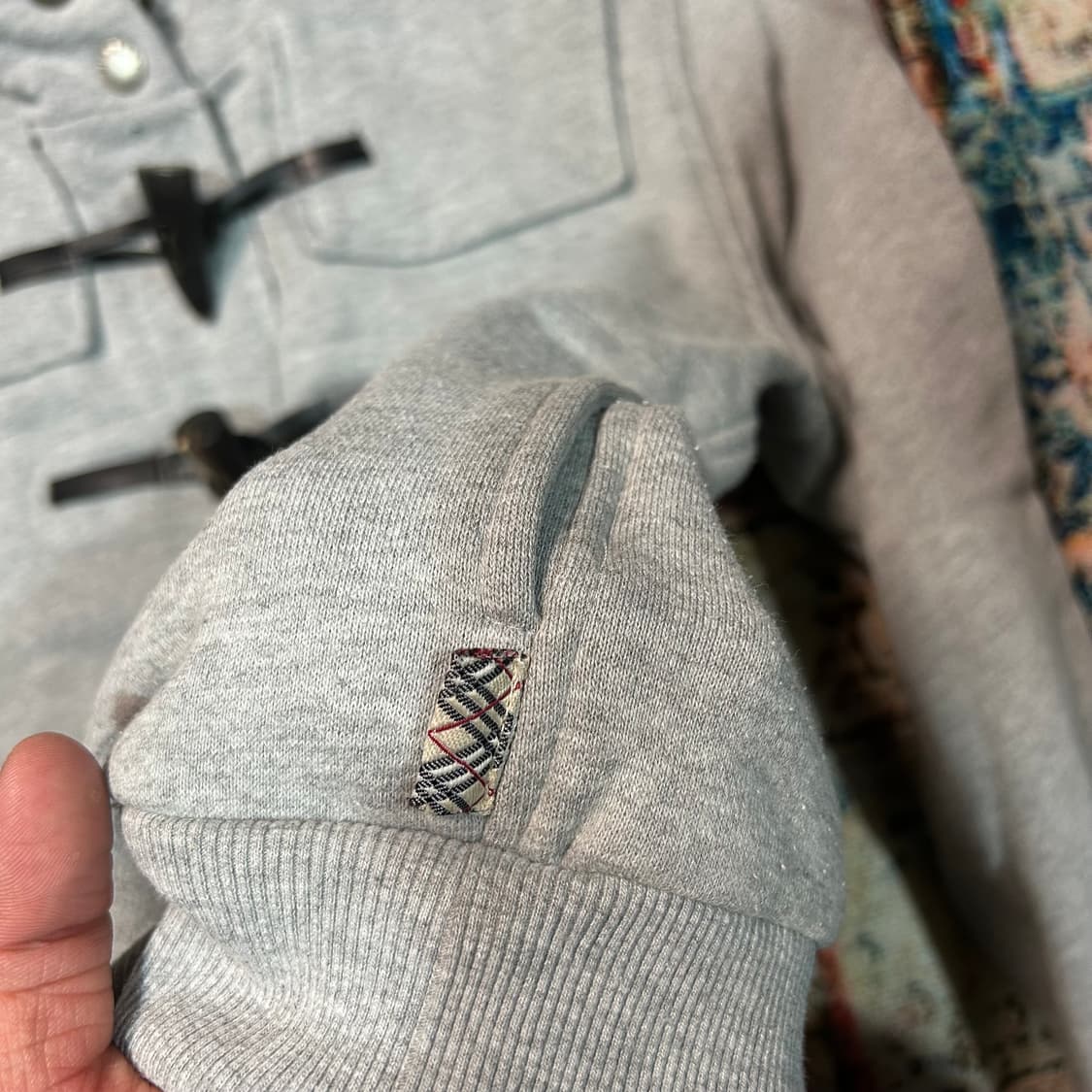 [L] 버버리 토글 후드집업 상품이미지7