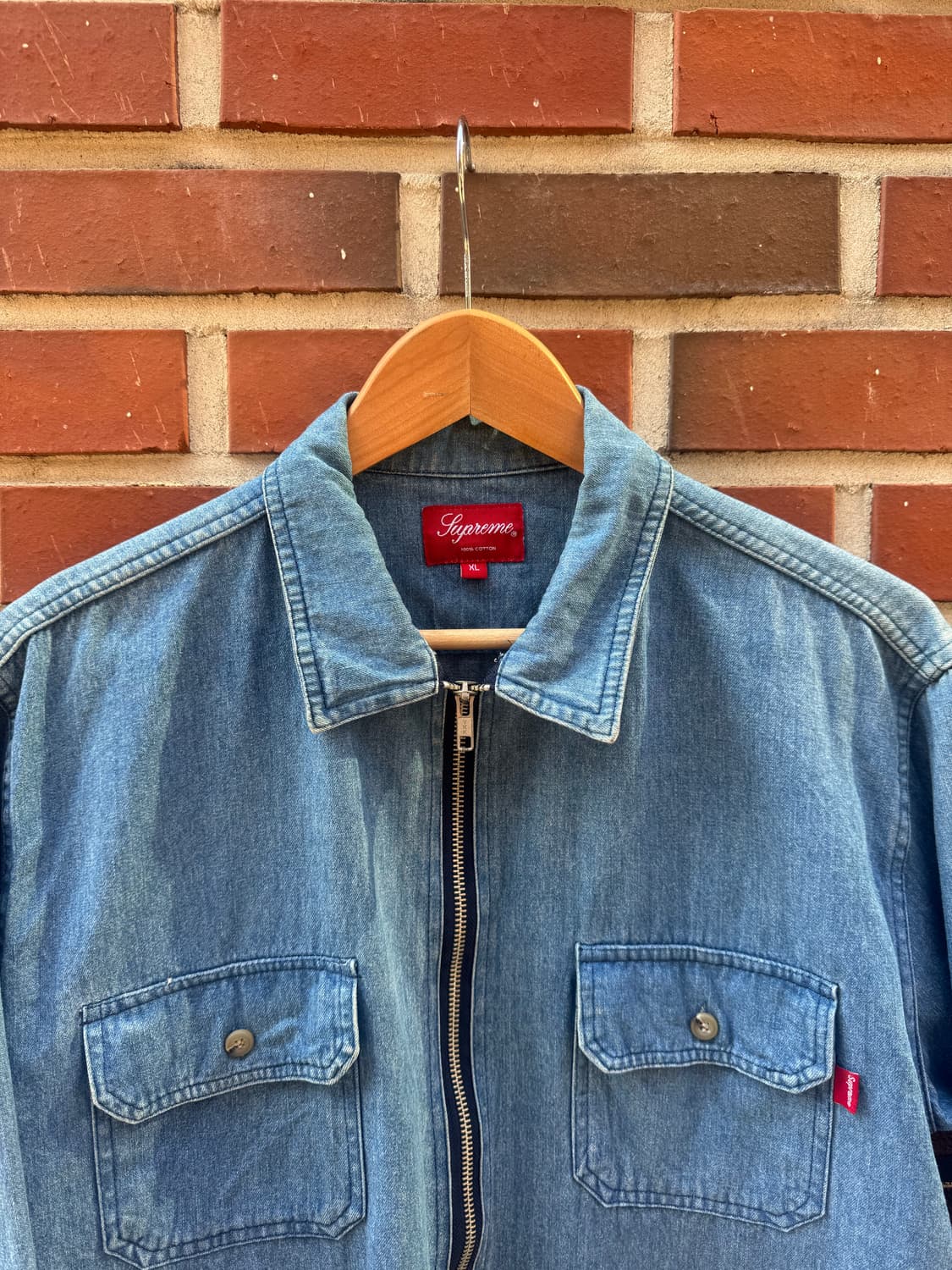 Ss16 슈프림 데님 집업 셔츠 상품이미지3