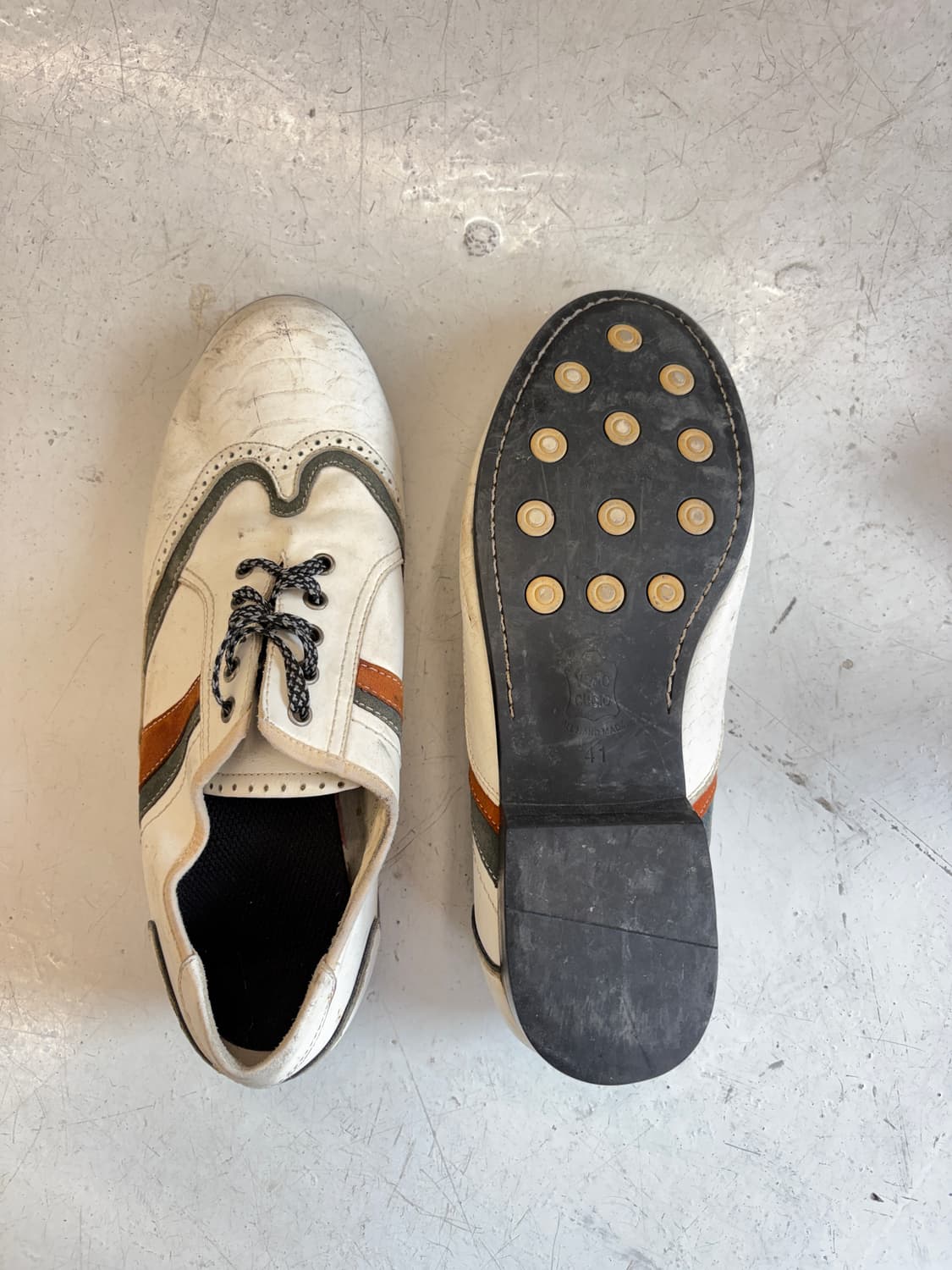 빈티지 트리컬러 옥스포드 구두 상품이미지5