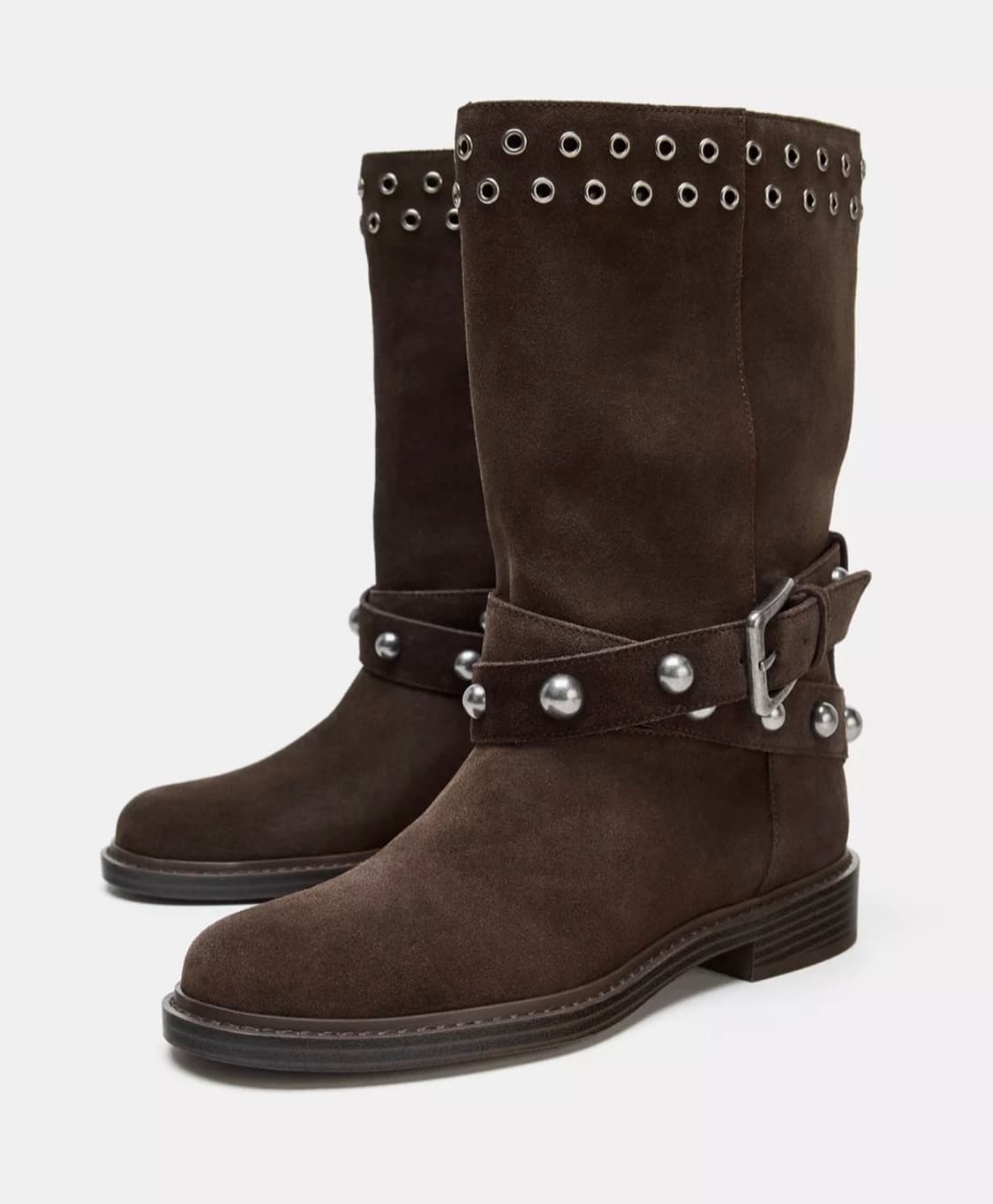 자라 스터드 스웨이드 부츠  상품이미지1