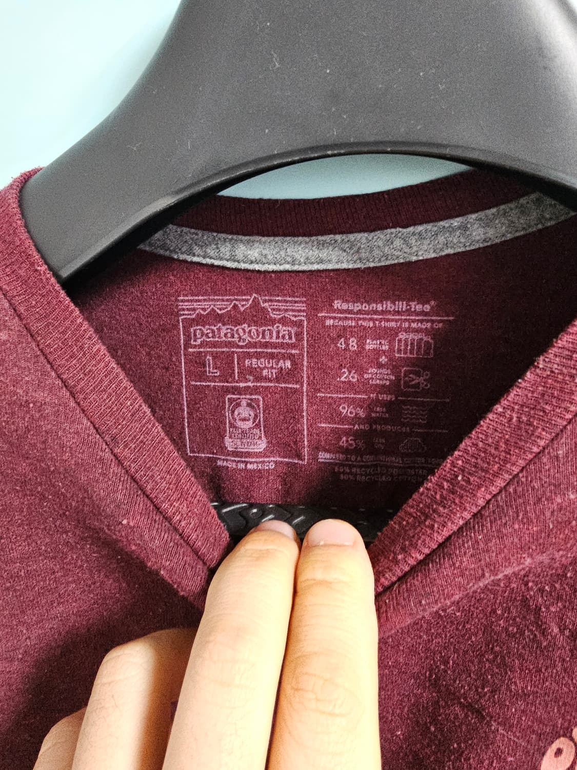 새거급 1회착용 파타고니아 긴팔 티셔츠 L 롱슬리브 상품이미지5