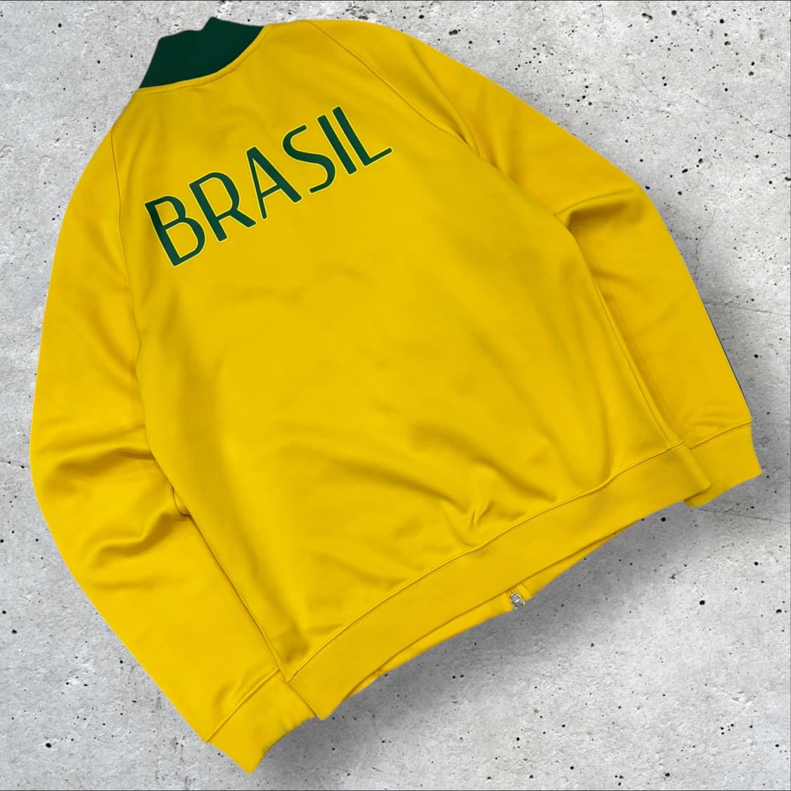 [L] 나이키 브라질 축구 국가대표 트랙탑 져지 집업 옐로우 D313 상품이미지2