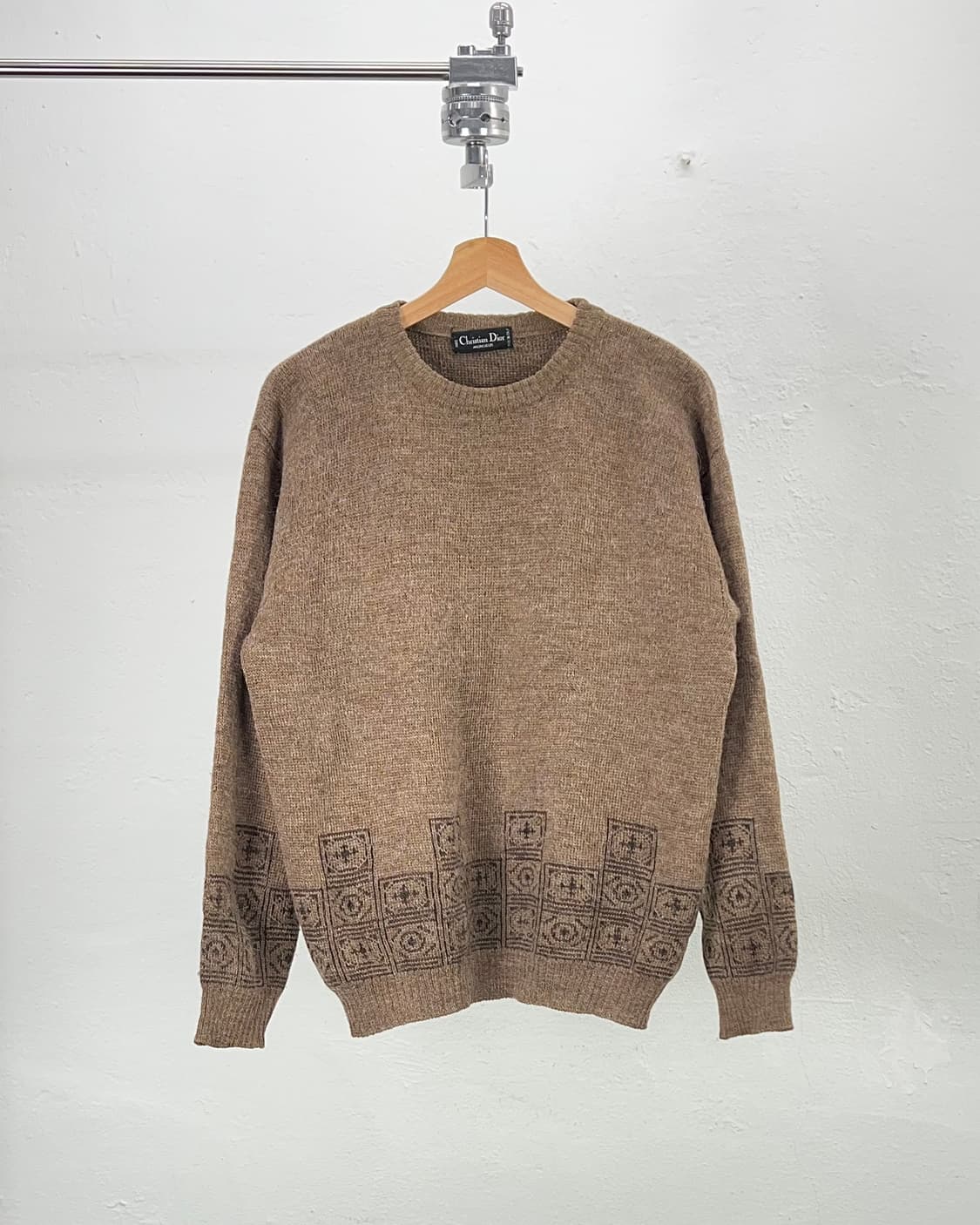 크리스찬 디올 브라운 페어 아일 니트 탑 스웨터 상품이미지1