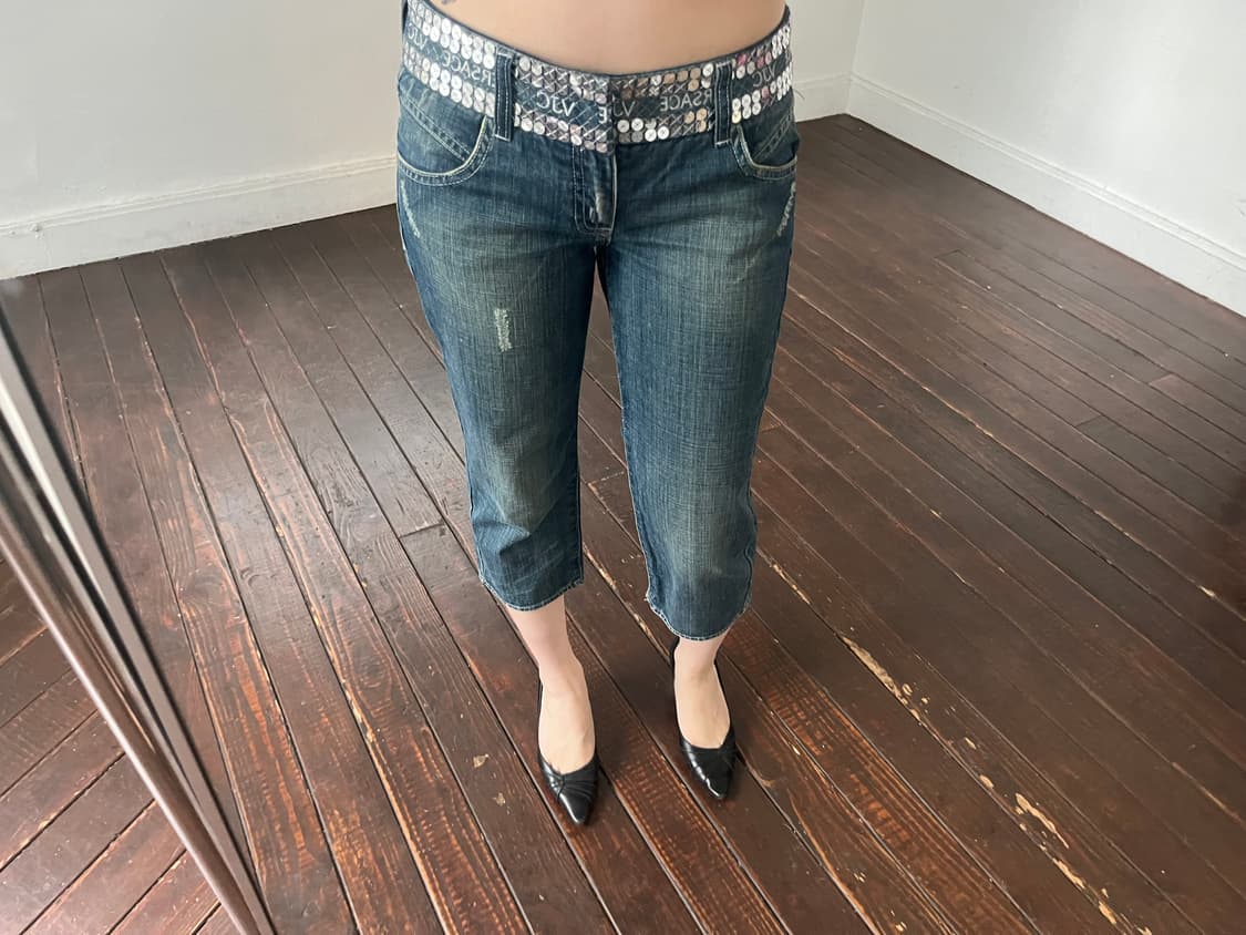 베르사체 스팽글 데님진 상품이미지2