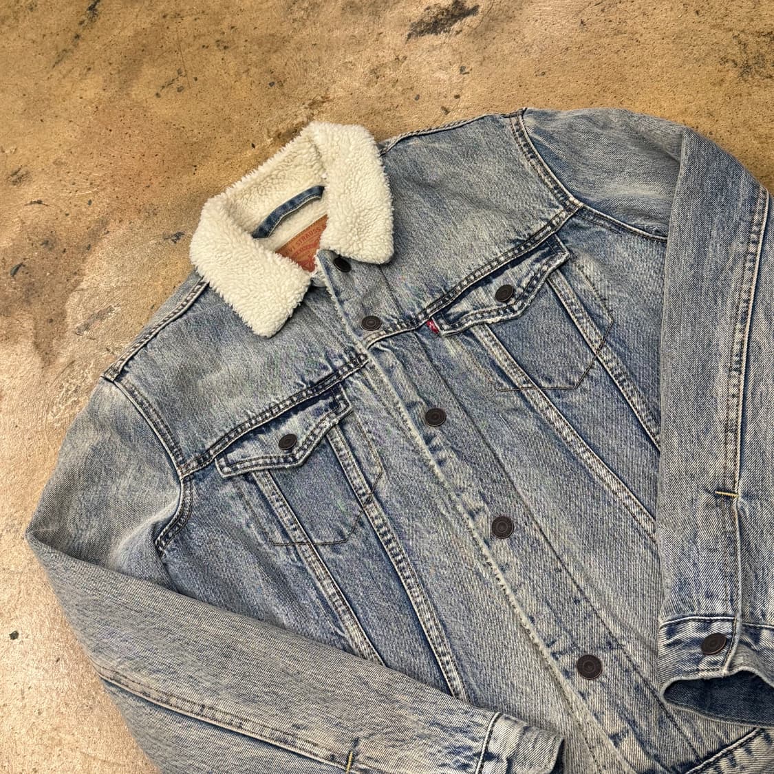 [정품/M] 리바이스 청바지 데님 자켓 쉐르파 b19 상품이미지1