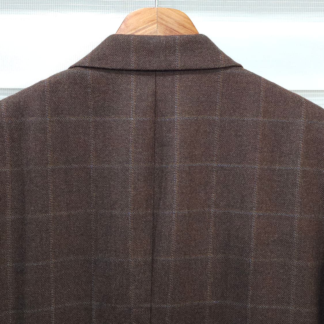 JAPAN 빈티지 체크울 3버튼 블레이져 자켓- L 상품이미지6