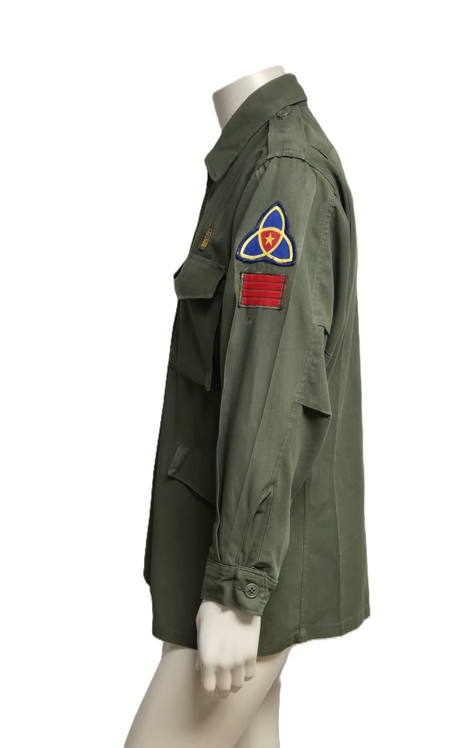 육군 구형 35사단 병장 민무늬 야전상의 전투복 상의 자켓 (L) 상품이미지2