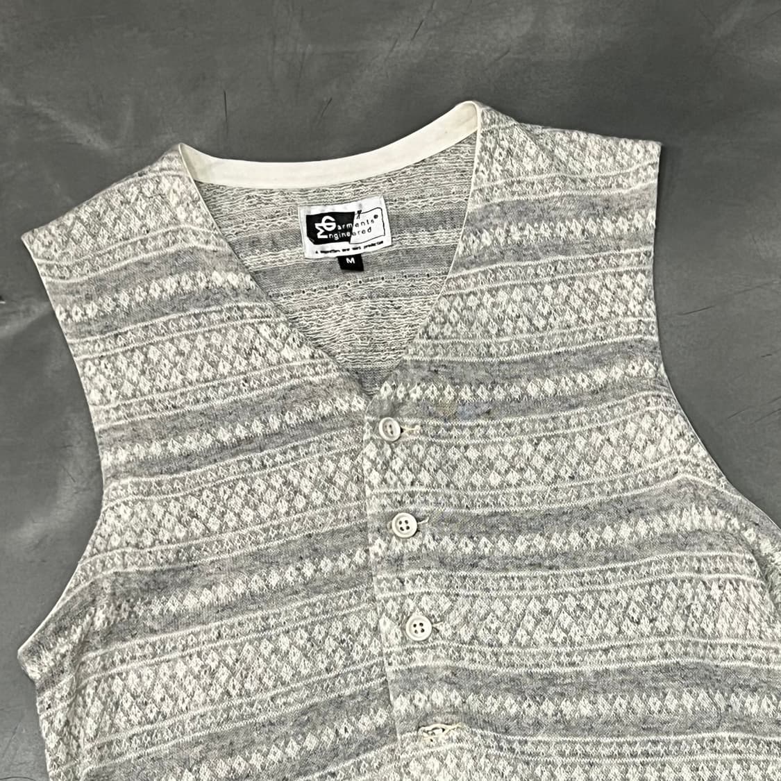  엔지니어드가먼츠 패턴 니트 베스트 y15610 상품이미지3