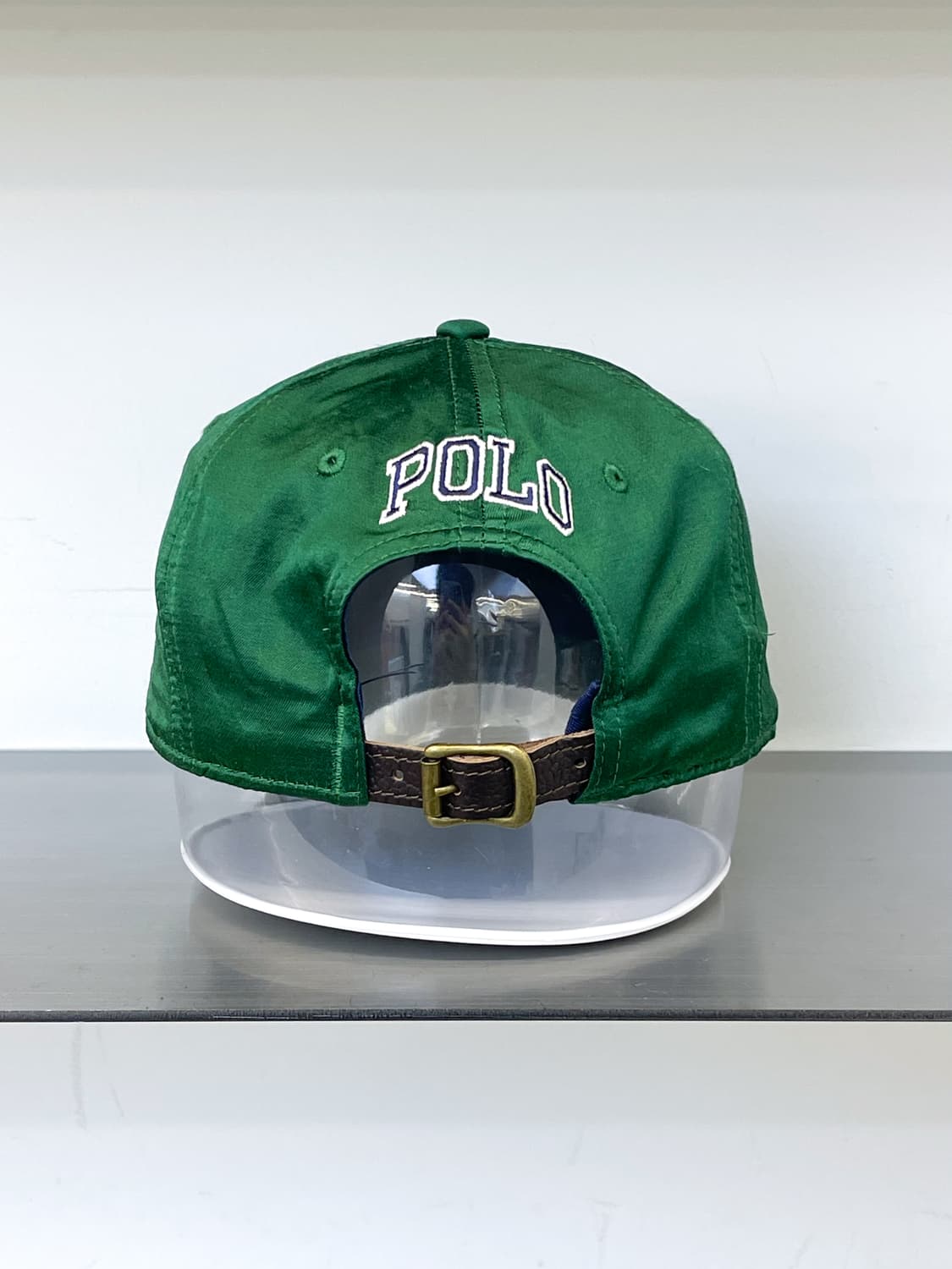 폴로랄프로렌 사틴 그린 P패치 베이스볼 캡 상품이미지3