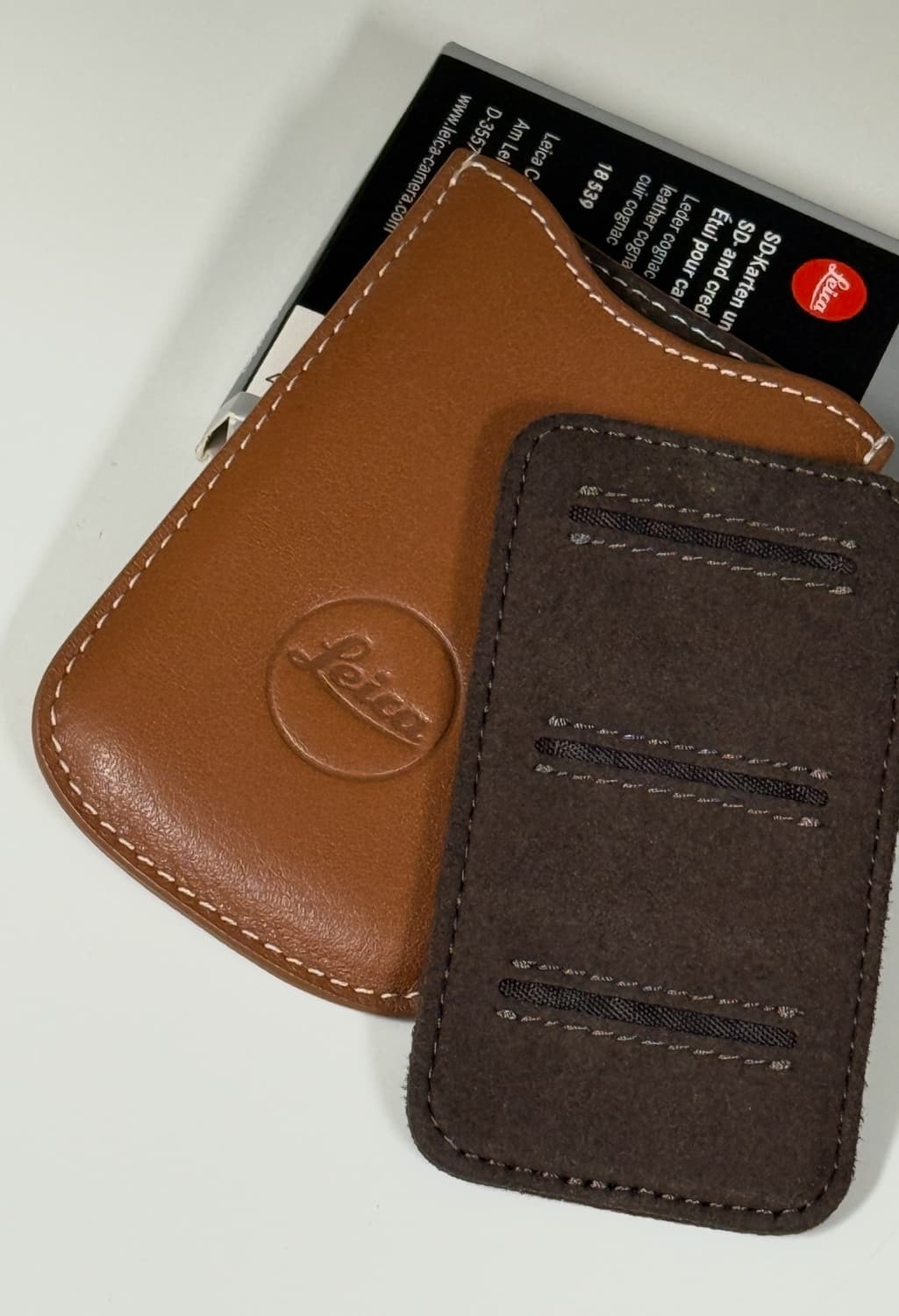 새제품 / Leica 라이카 SD 카드홀더 & 카드지갑 꼬냑 상품이미지4