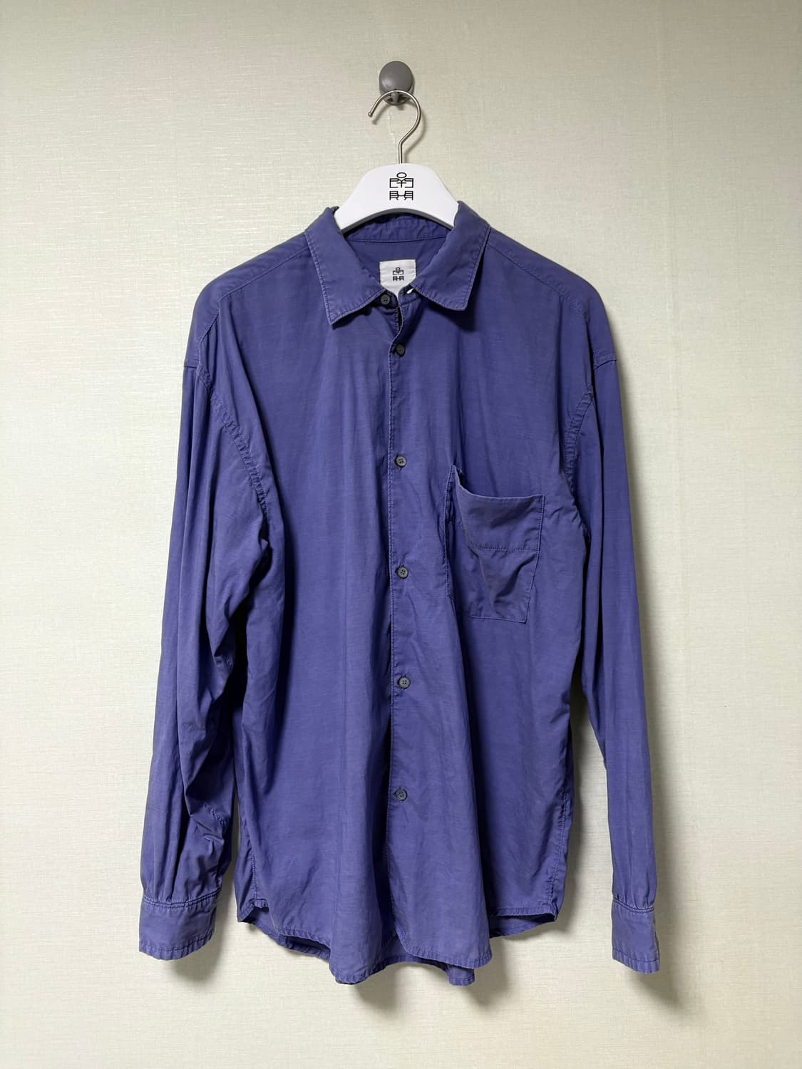 [2] 폴리테루 텐코 셔츠 워시드블루 상품이미지2