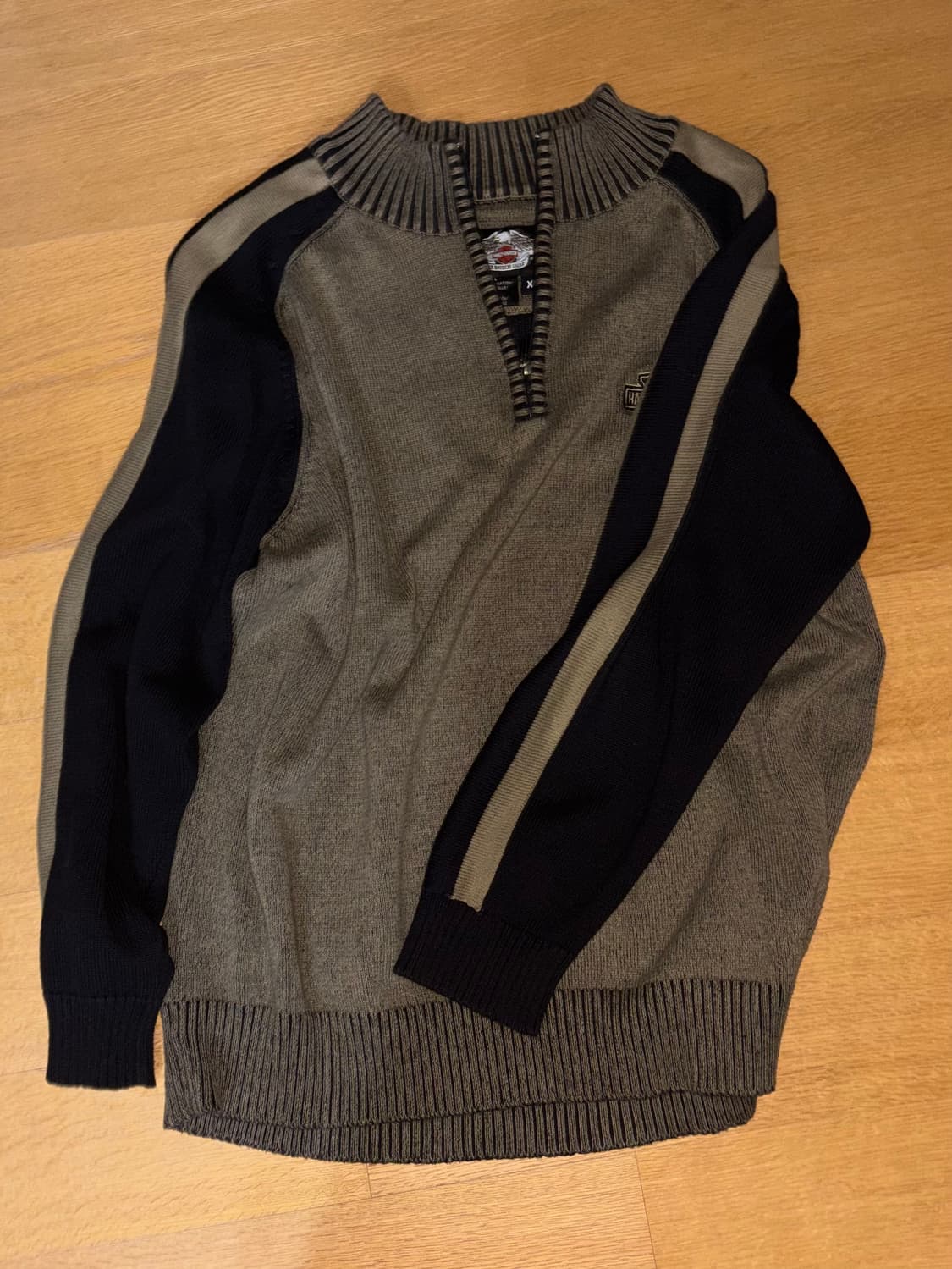 할리 데이비슨 니트 반집업 상품이미지3