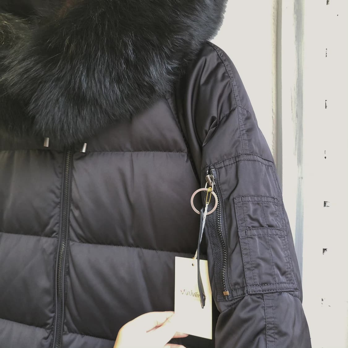 Vov 덕다운 블랙 롱패딩 상품이미지4