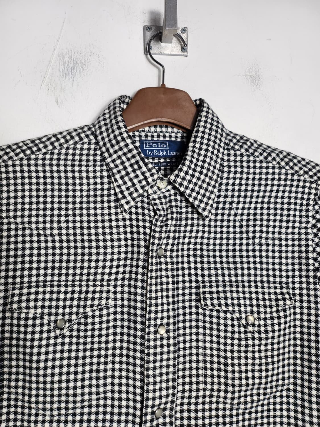 M 폴로 랄프로렌 깅엄체크 웨스턴 셔츠 상품이미지2