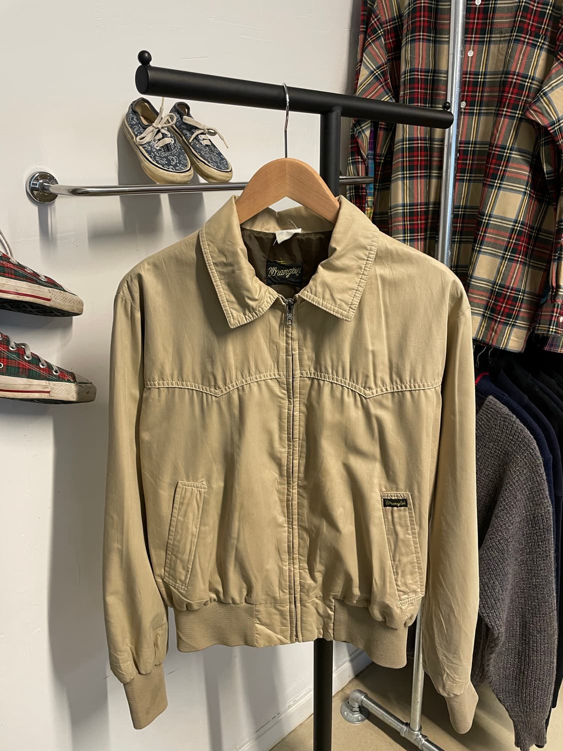 L)80's USA 랭글러 스윙탑 나일론 자켓 상품이미지1