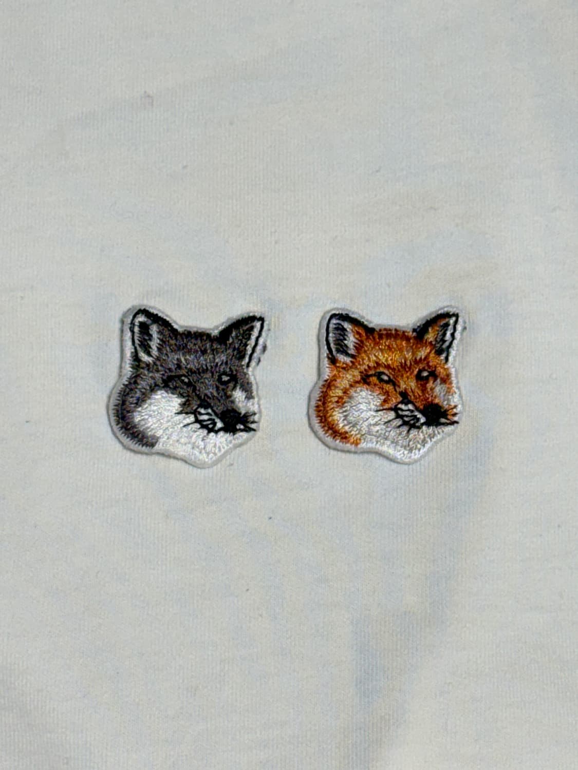 메종 키츠네 더블 폭스 헤드 패치 반팔 티셔츠 상품이미지3