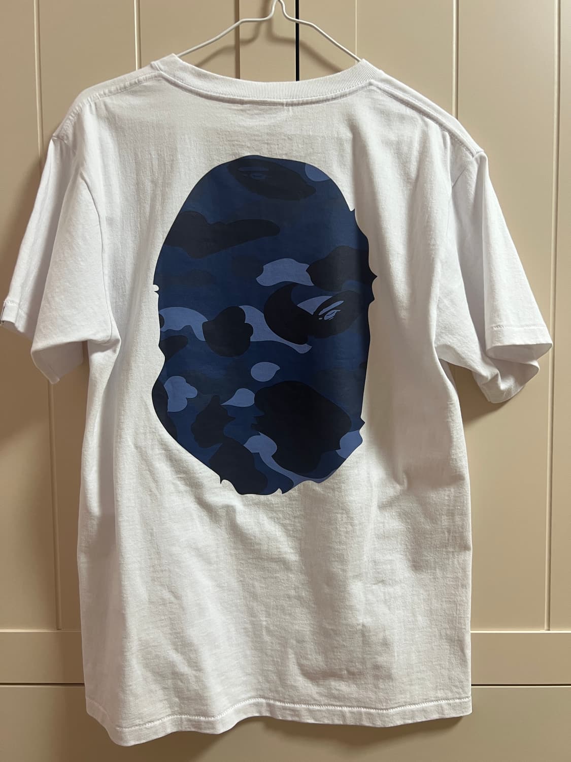 BAPE 베이프 Big Ape Head T-Shirt white navy 상품이미지2