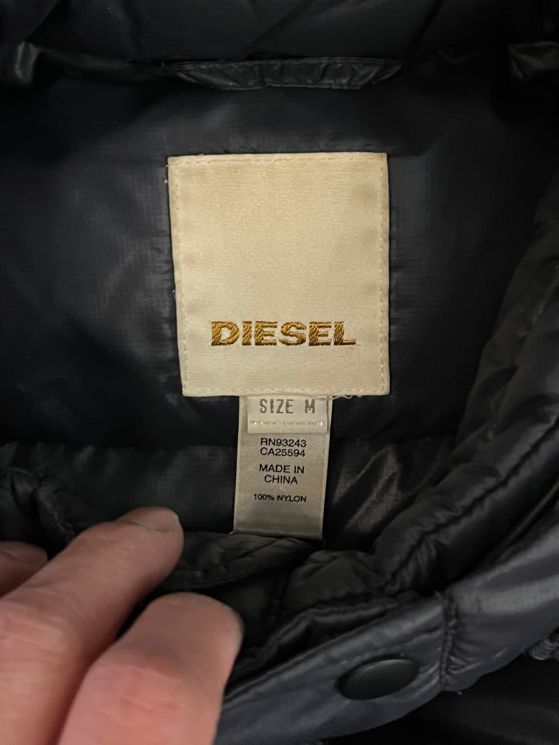 디젤 덕다운 패딩 M 상품이미지5