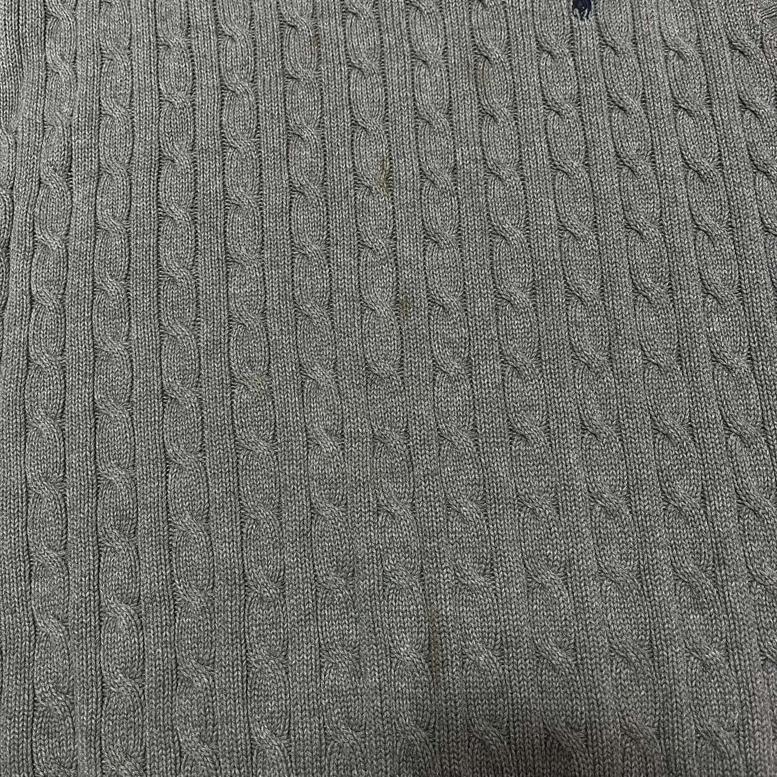 폴로 랄프로렌 케이블 브이넥 꽈배기 코튼 니트 조끼 M/95 상품이미지7