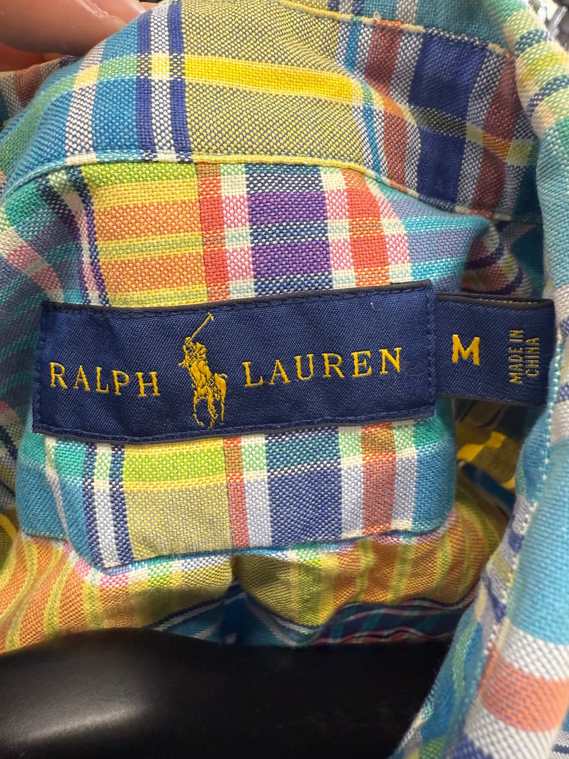 폴로 랄프로렌 체크 반팔 셔츠 M 상품이미지3