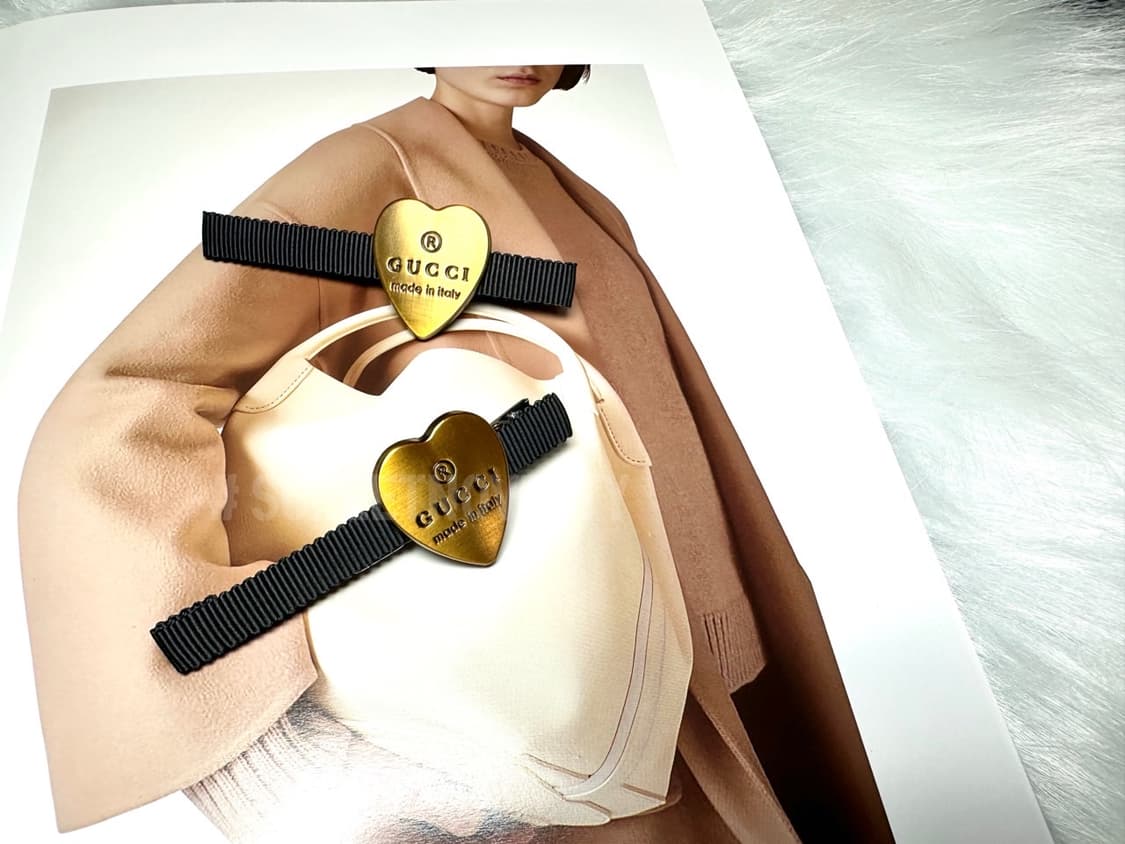 구찌 빈티지 헤어핀 골드 상품이미지5